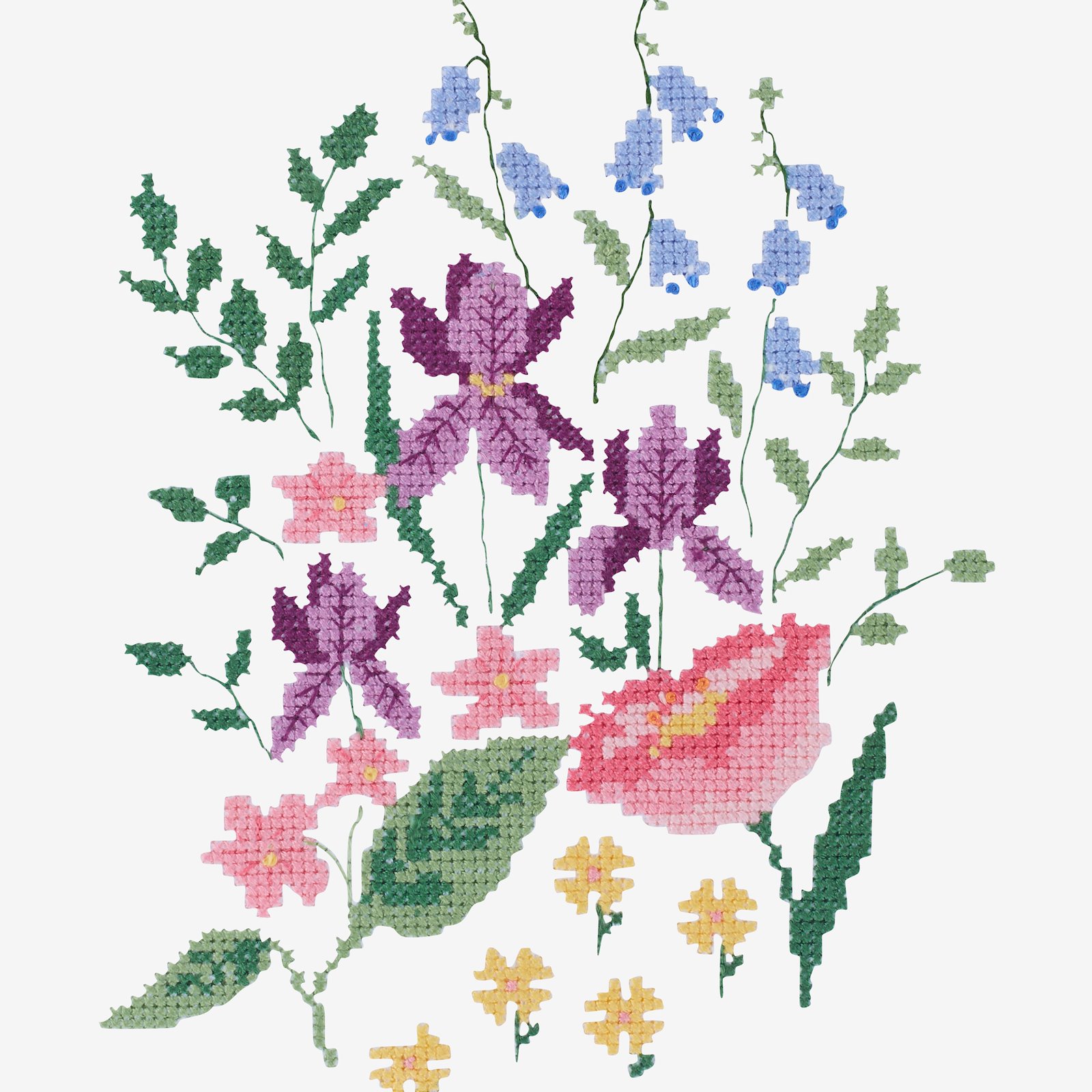 DMC Cross stitch template: Hedgerow floral DIY1528_image_b.jpg