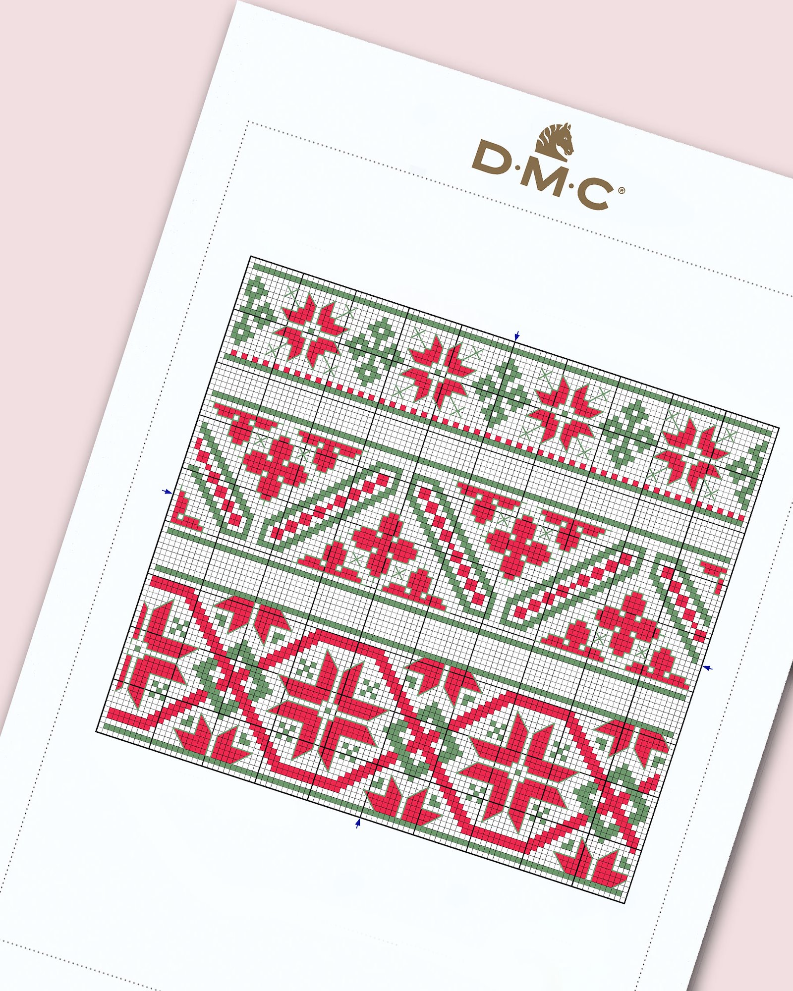 DMC Cross stitch template: Intricate French Border DIY1546_image.jpg