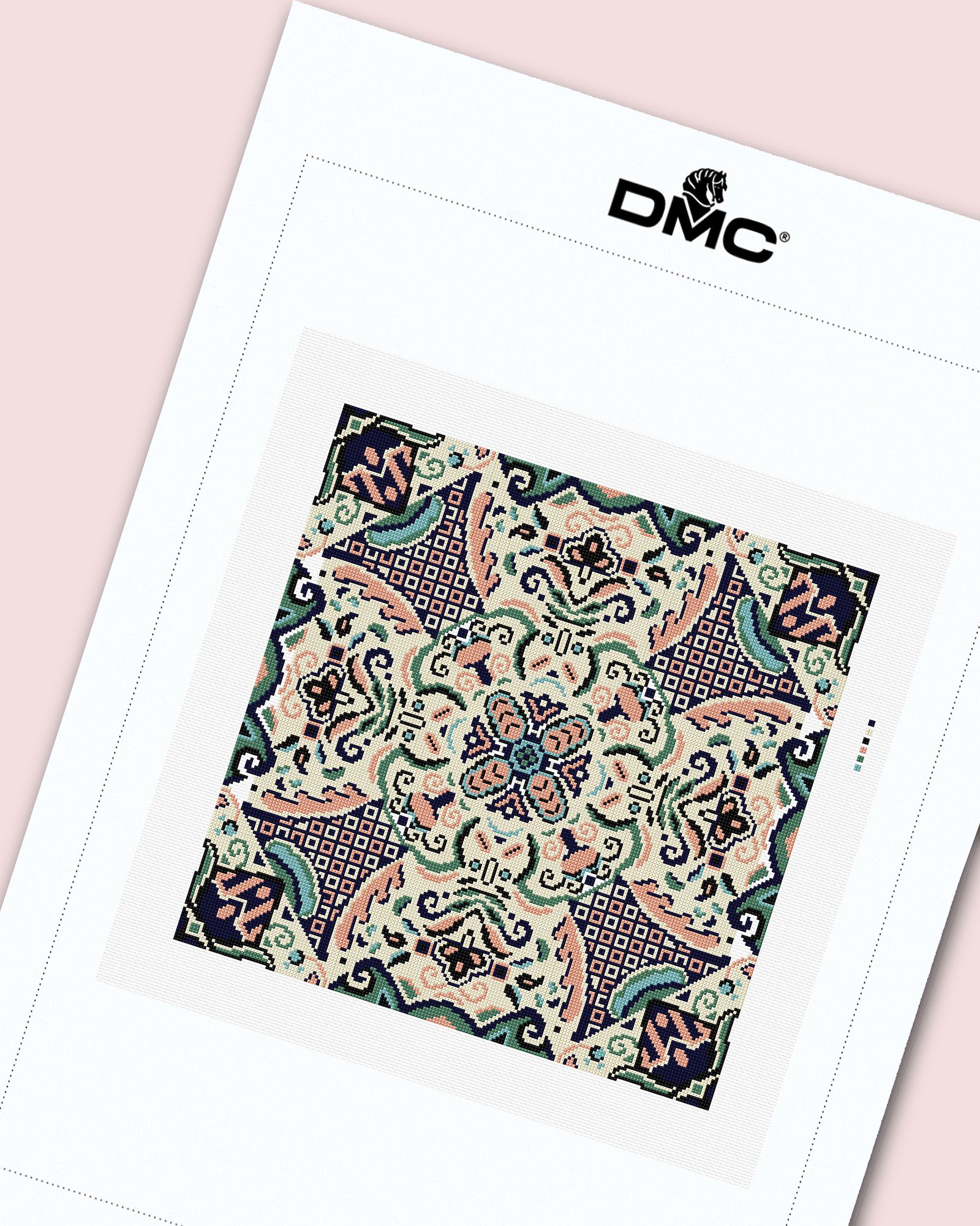 DMC Cross stitch template : Kaleidoscope Tile DIY1516_image.jpg