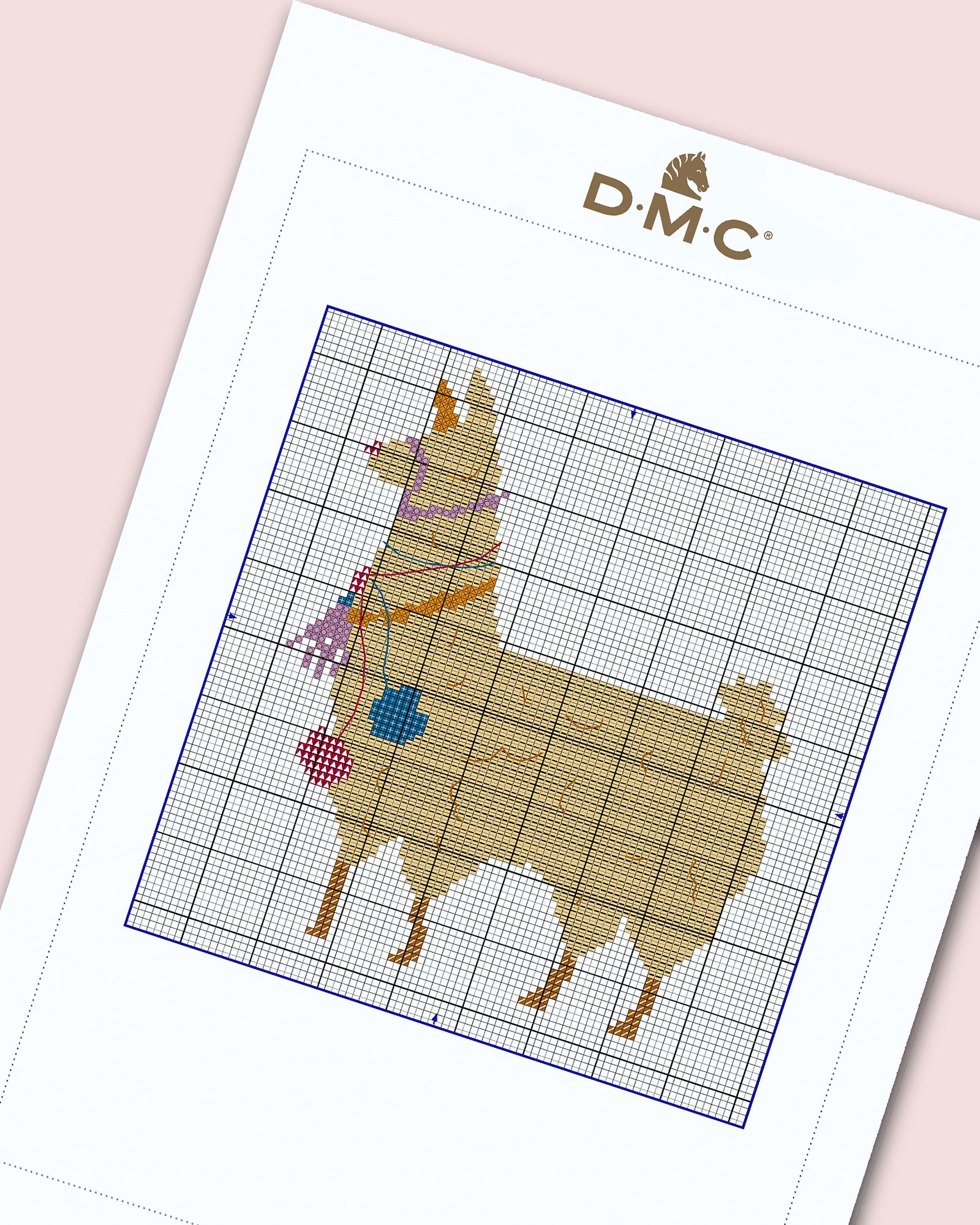 DMC Cross stitch template : Lama DIY1515_image.jpg