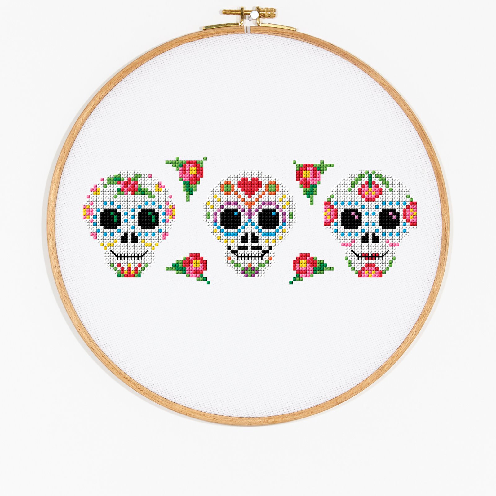 DMC Cross stitch template: Mexican day of the dead DIY1530_image_d.jpg
