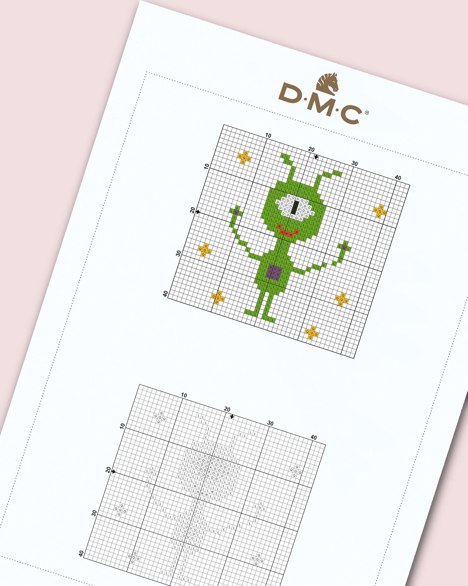 DMC Cross stitch template: Outer Space - Alien DIY1520_image.jpg