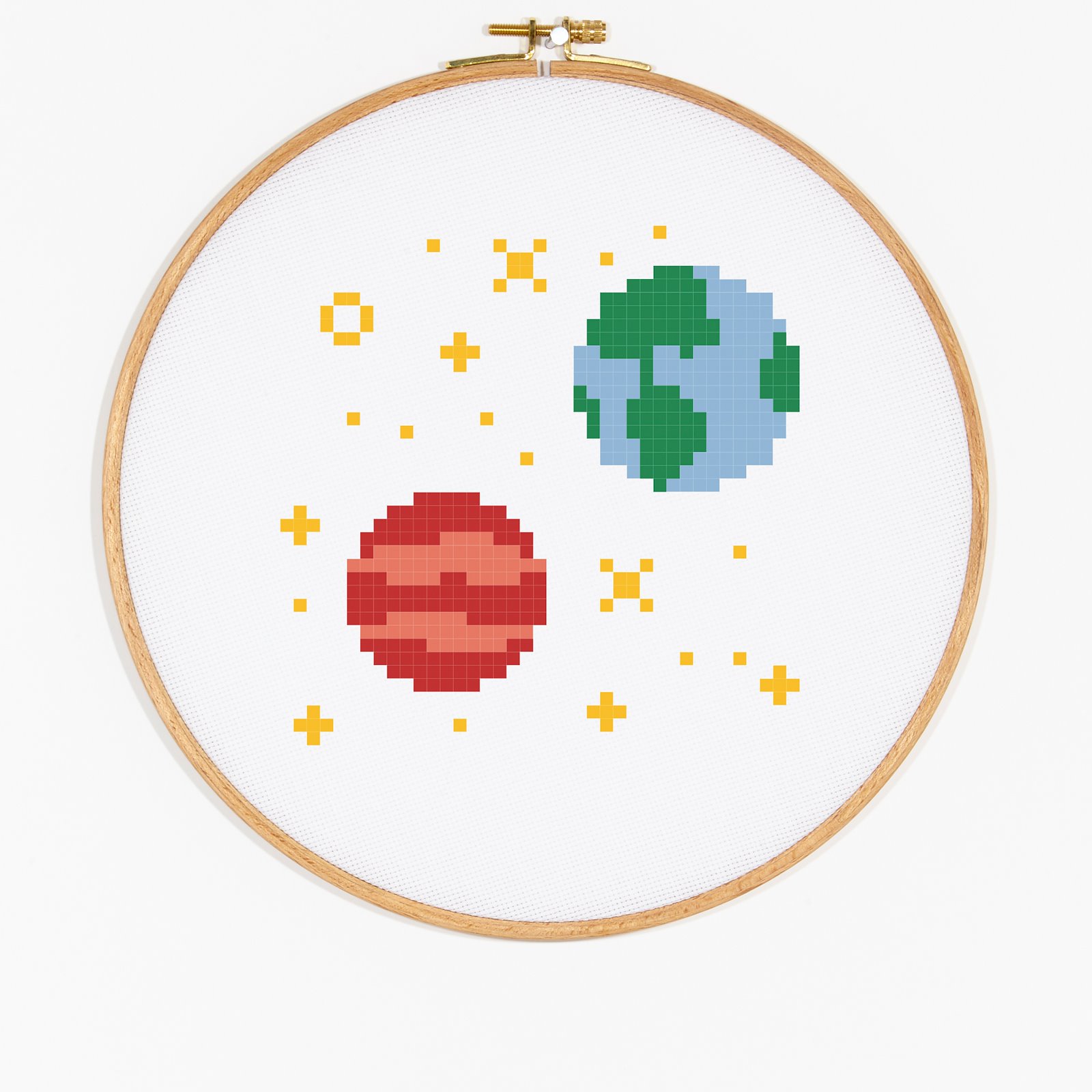 DMC Cross stitch template: Outer Space - Earth and Mars DIY1527_image_e.jpg