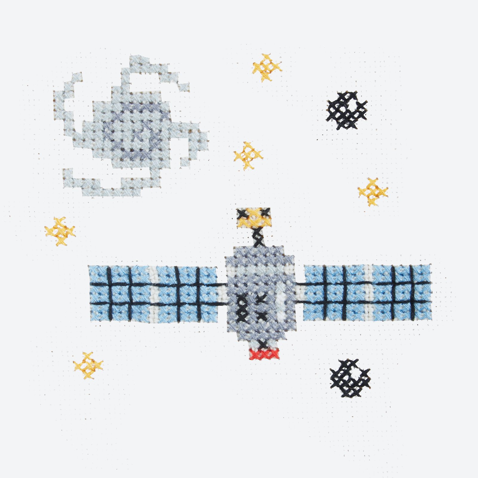 DMC Cross stitch template: Outer Space - Satellite DIY1532_image_b.jpg