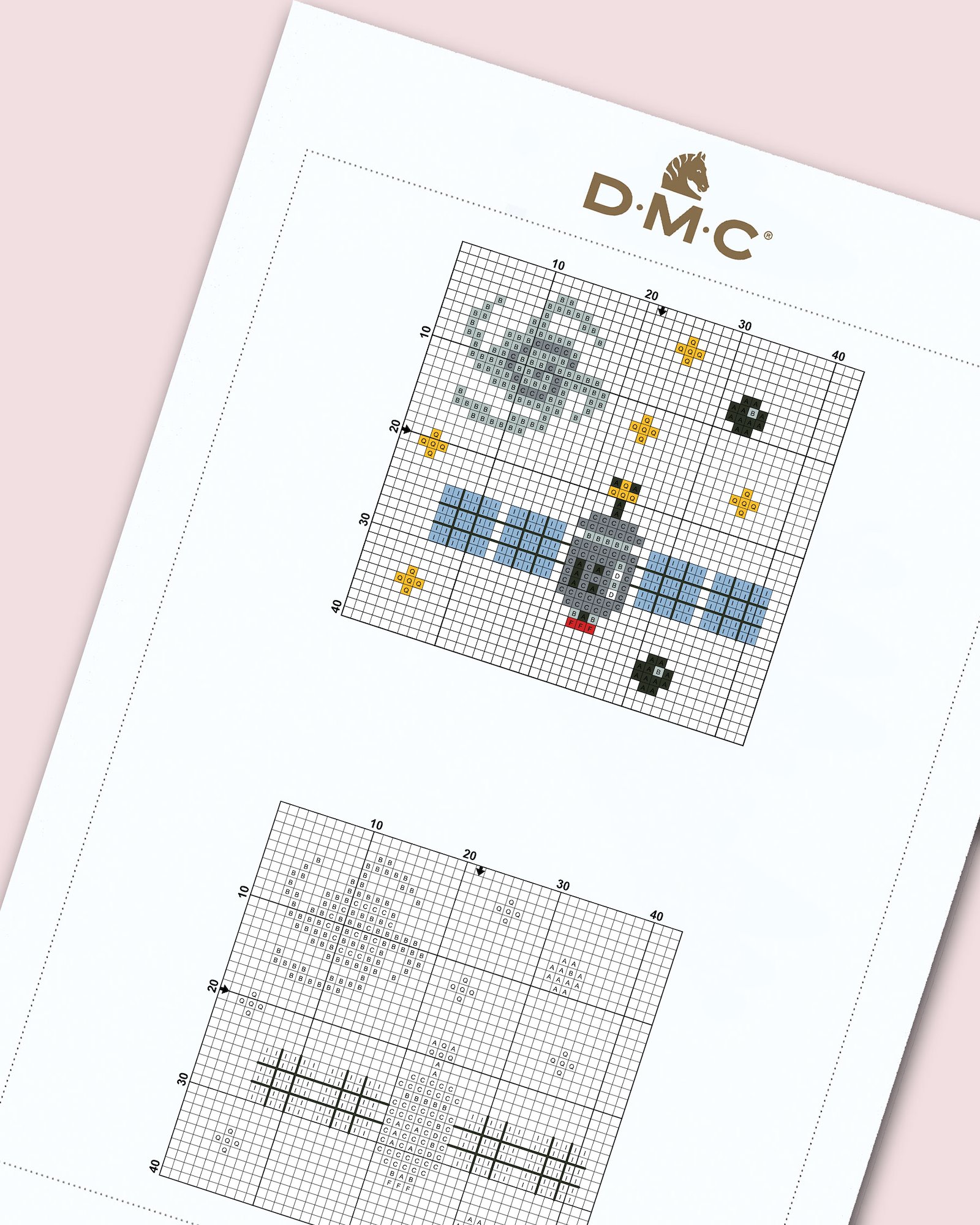 DMC Cross stitch template: Outer Space - Satellite DIY1532_image.jpg