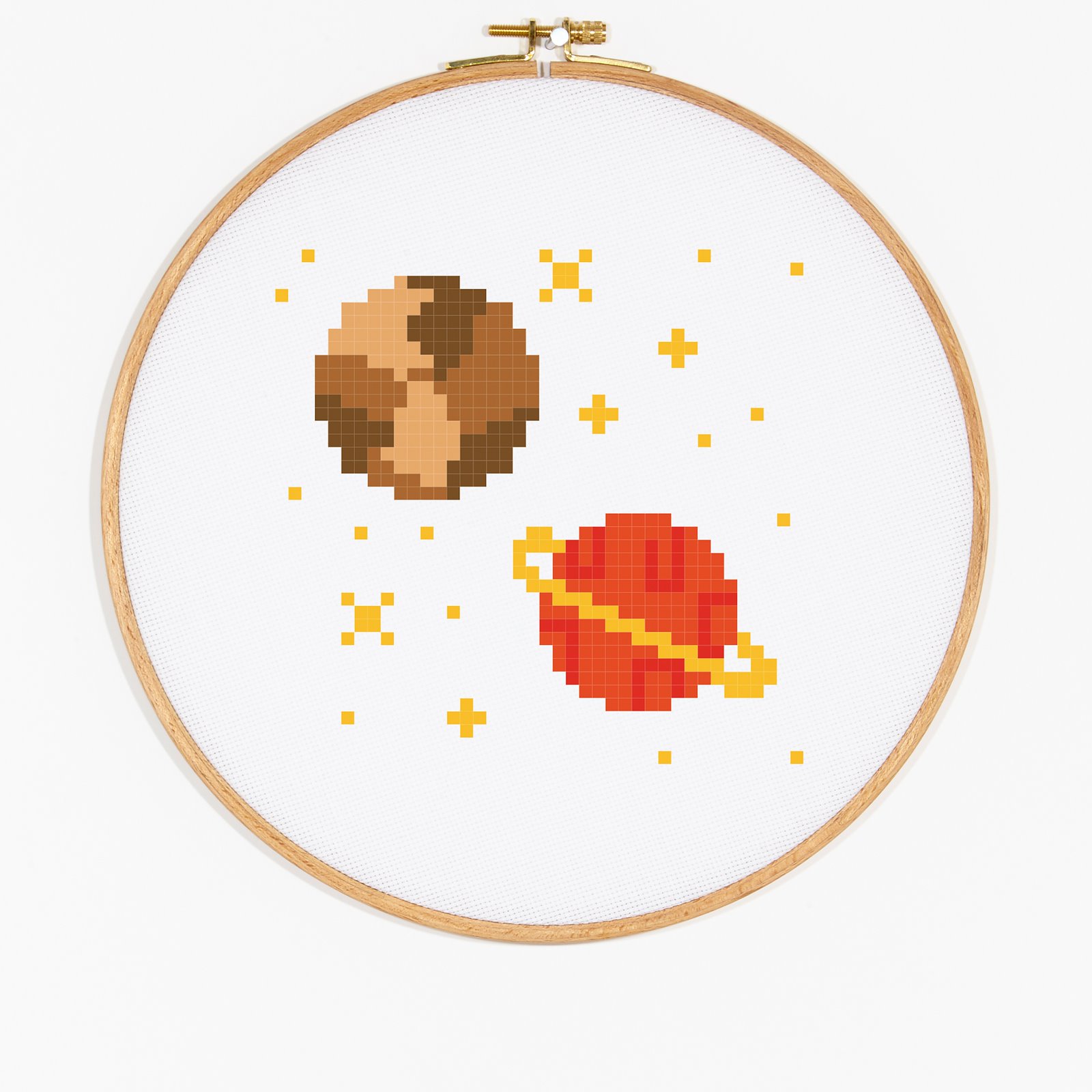 DMC Cross stitch template: Outer Space - Saturn and Jupiter DIY1533_image_f.jpg