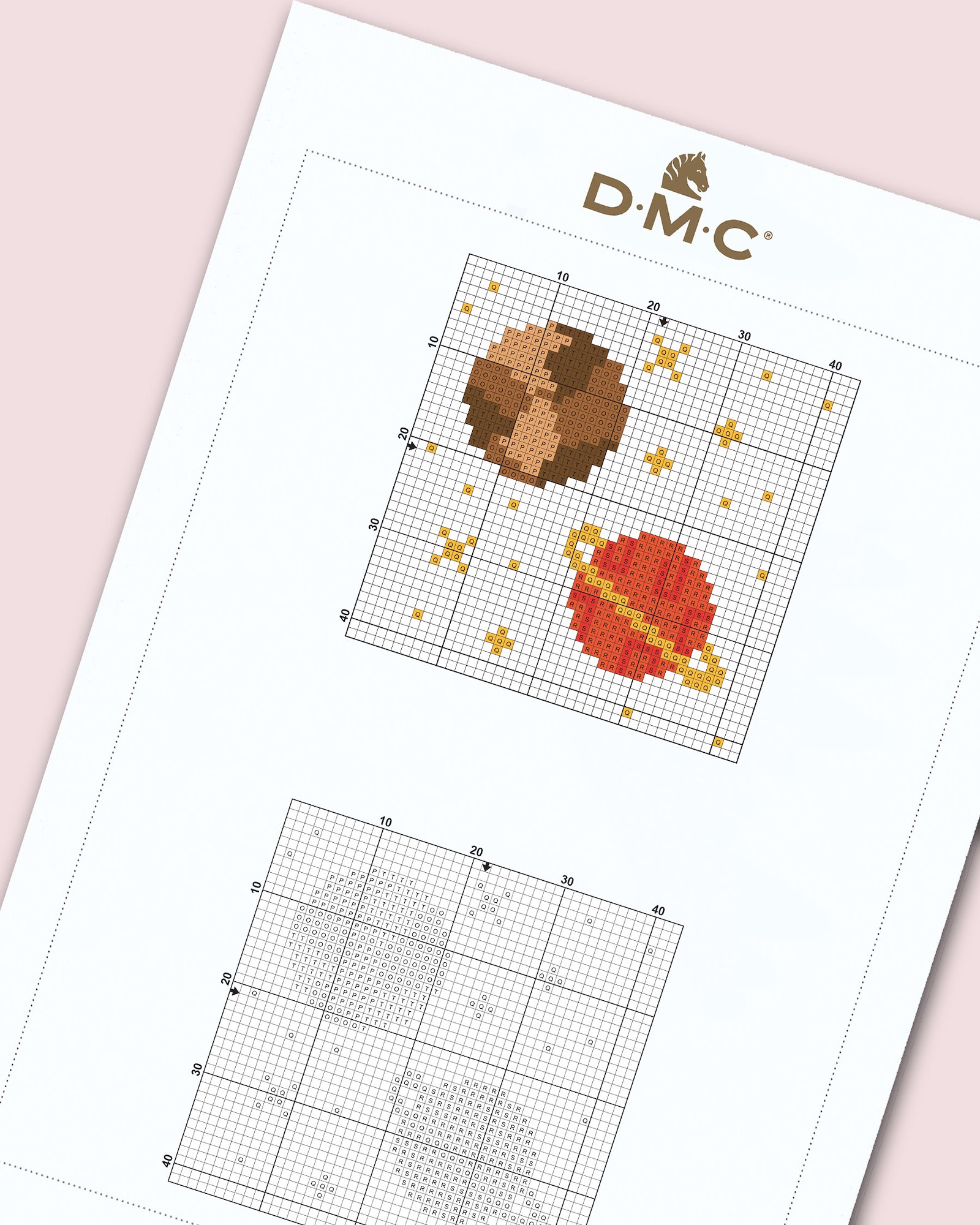 DMC Cross stitch template: Outer Space - Saturn and Jupiter DIY1533_image.jpg