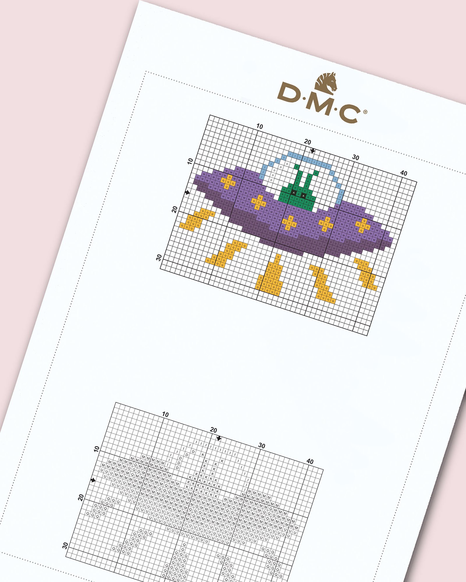 DMC Cross stitch template: Outer Space - Space Ship DIY1535_image.jpg