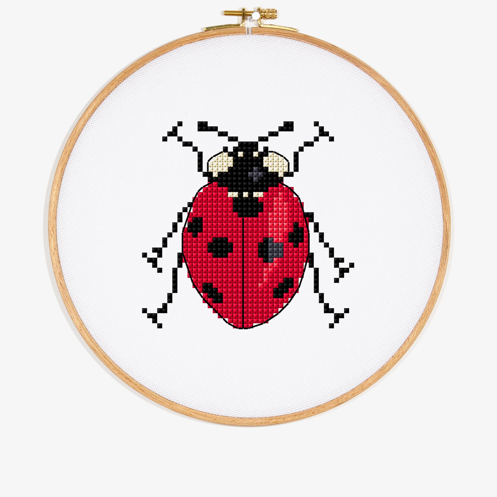 DMC Cross stitch template: Seven spot Ladybird DIY1534_image_e.jpg