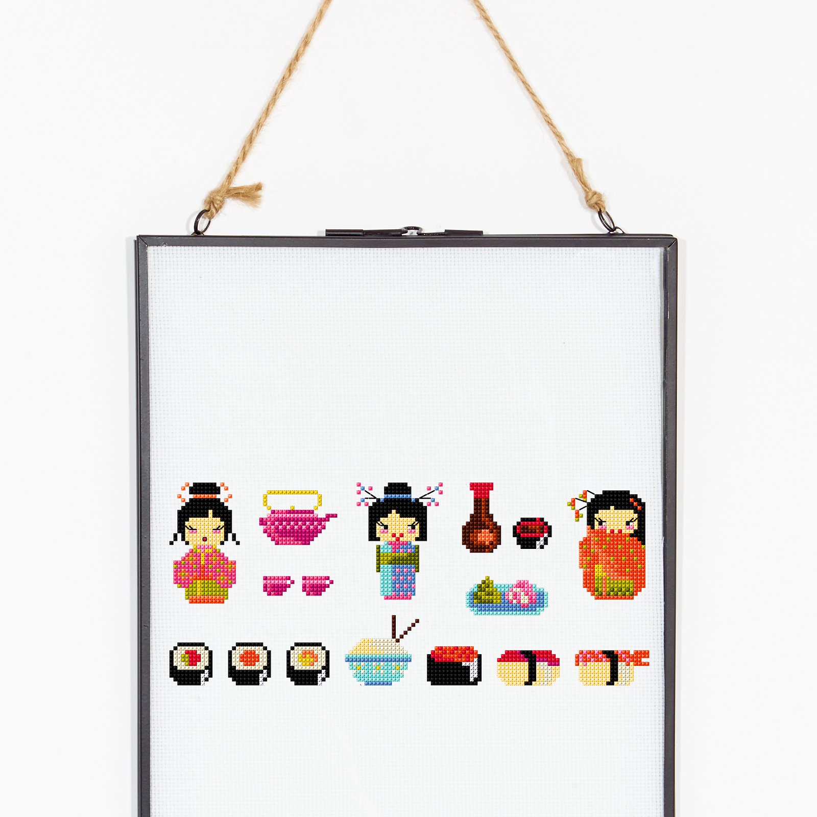DMC Cross stitch template: Sushi girls DIY1538_image_d.jpg
