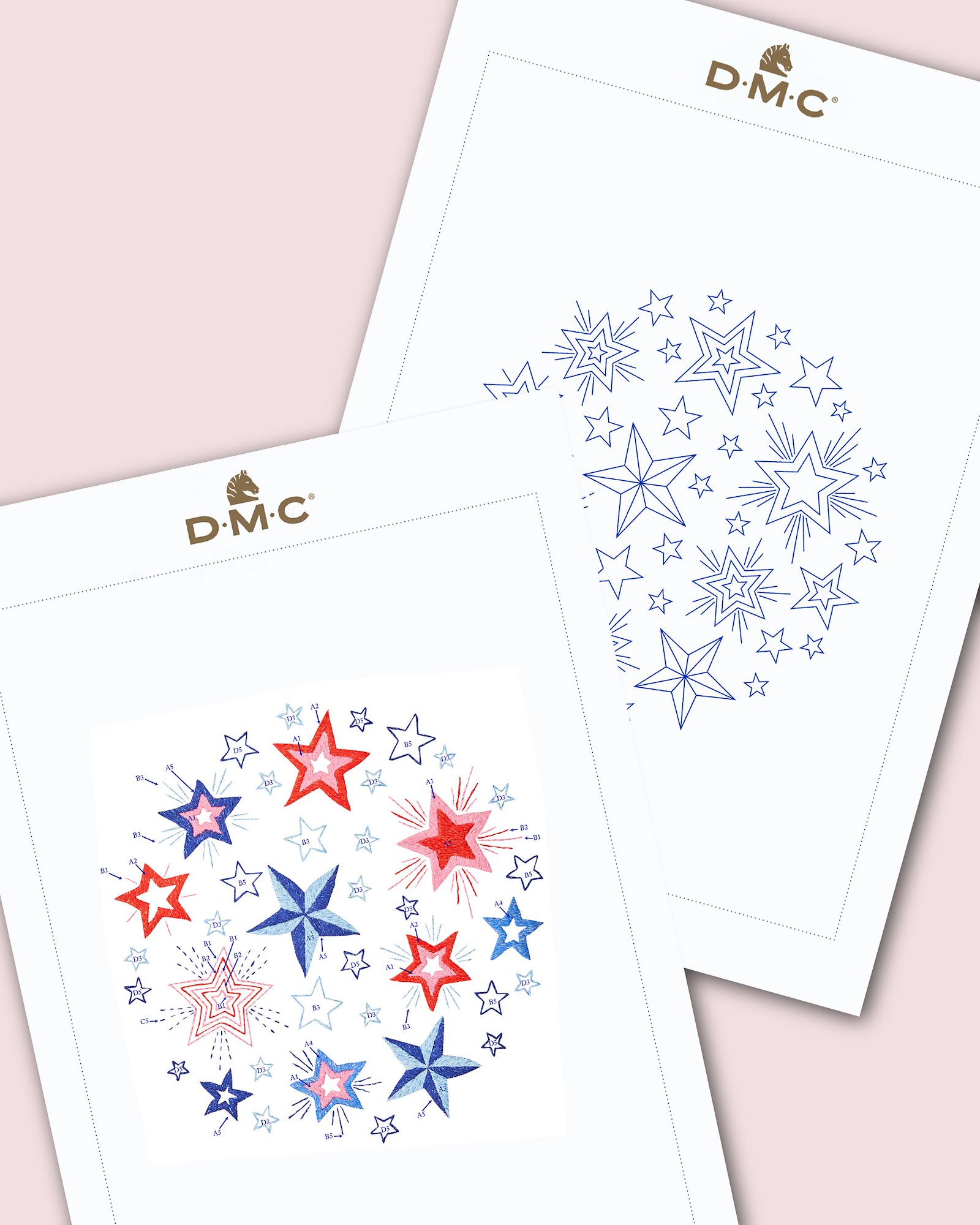 DMC Embroidery template : Bright Stars DIY1507_image.jpg