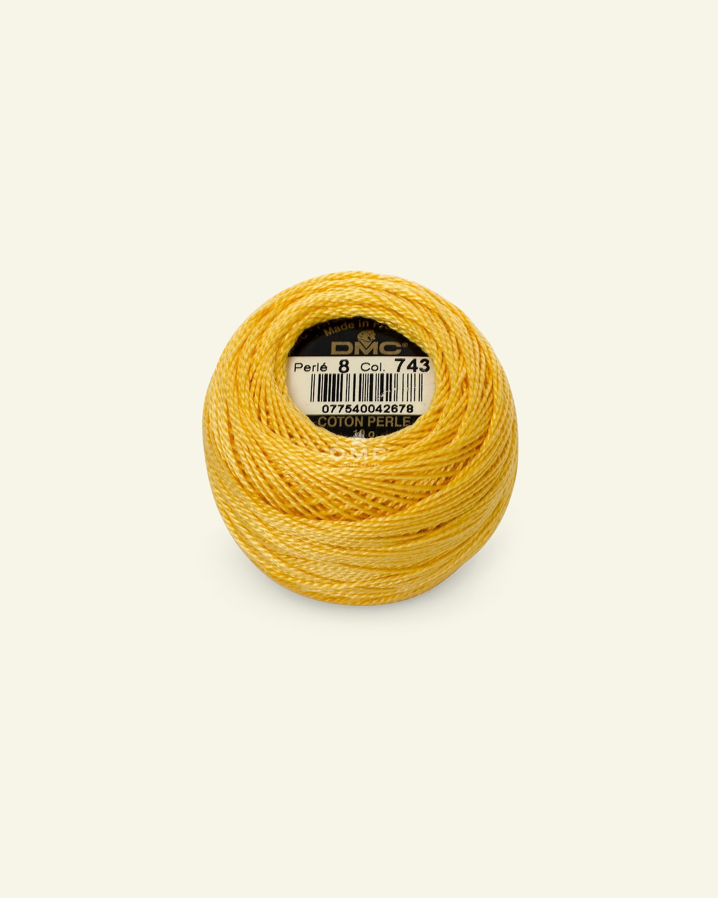 DMC Pearl Cotton yarn col. 743 35114_pack