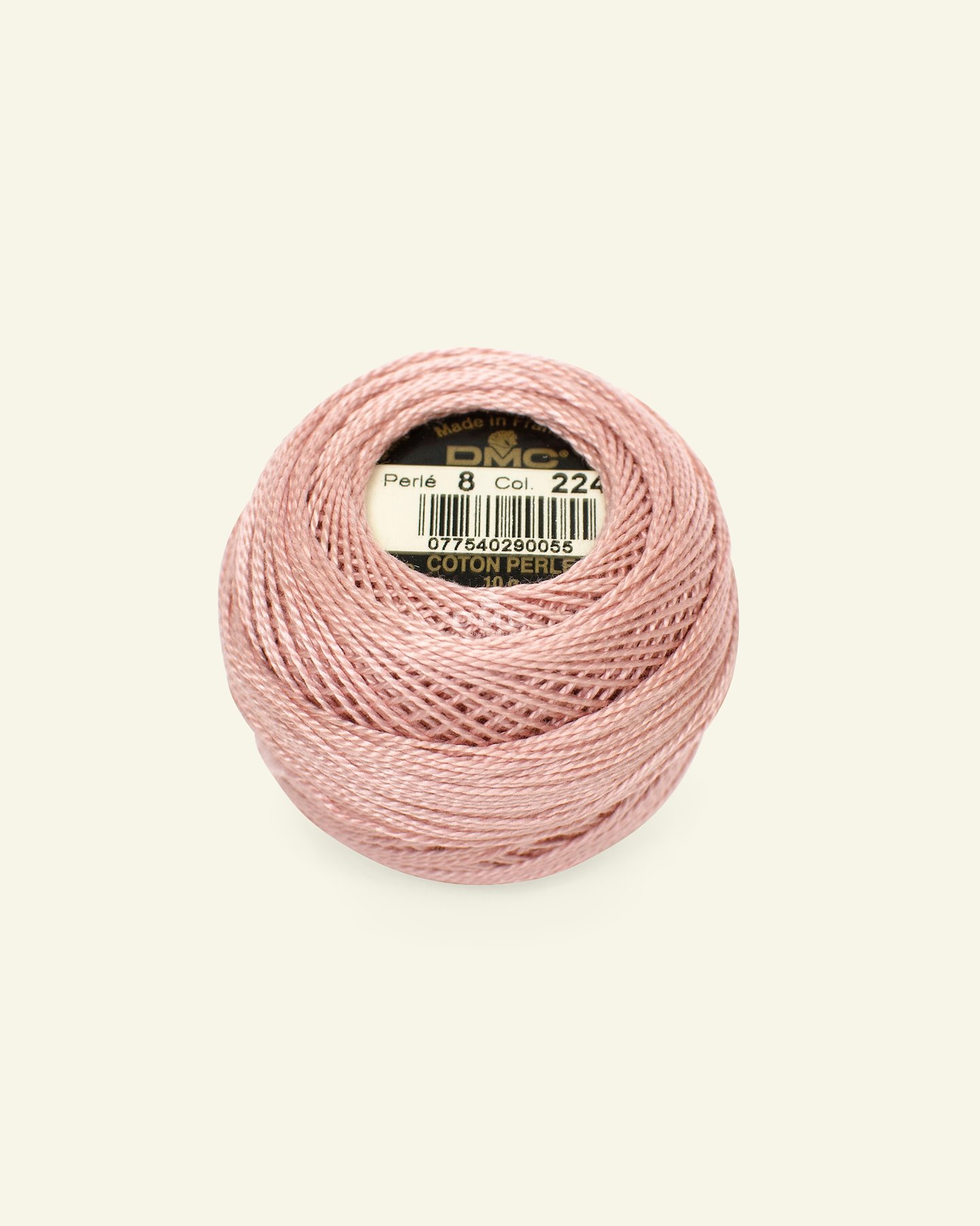 DMC perle garn nr. 8 gammel rosa|Art. 116 farve 224 (Coton Perlé) 35116_pack