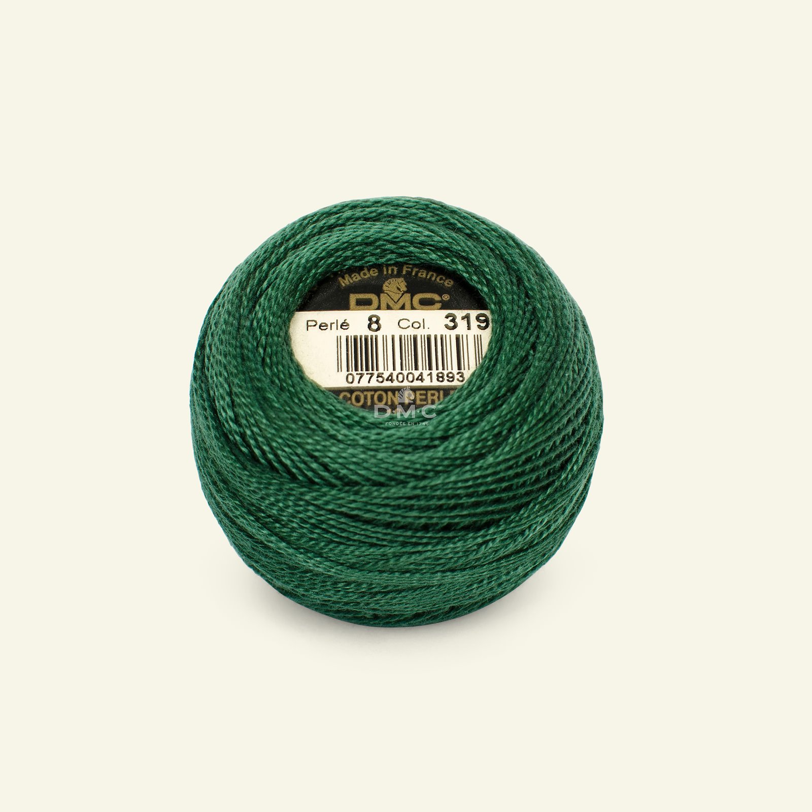 DMC perle garn nr. 8 grønn|Art. 116 farge 319 (Coton Perlé) 35111_pack