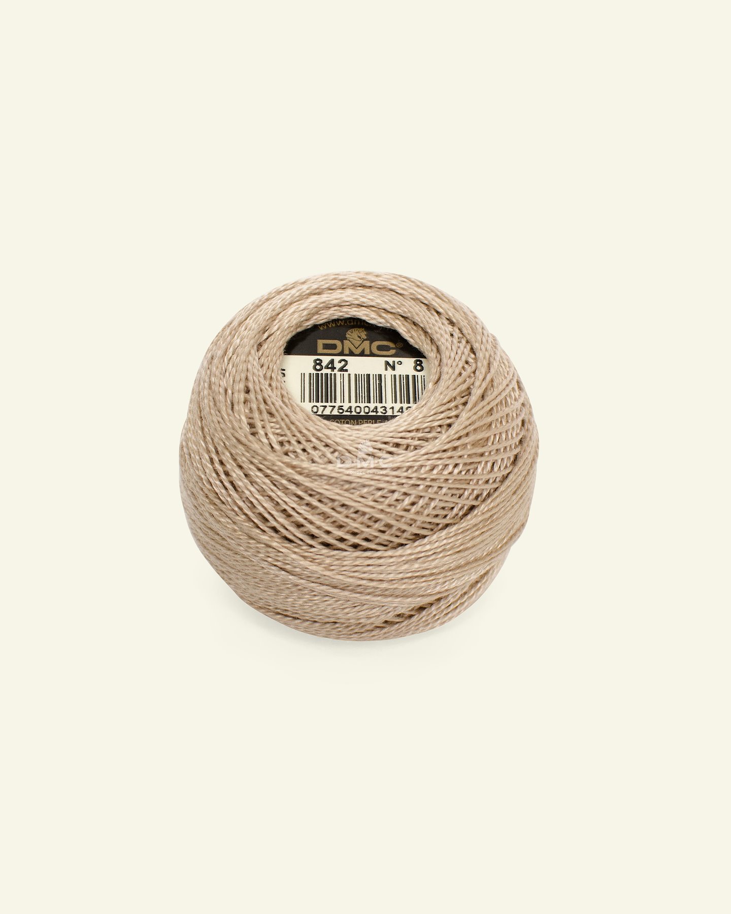 DMC perle garn nr. 8 lys beige|Art. 116 farve 842 (Coton Perlé) 35119_pack