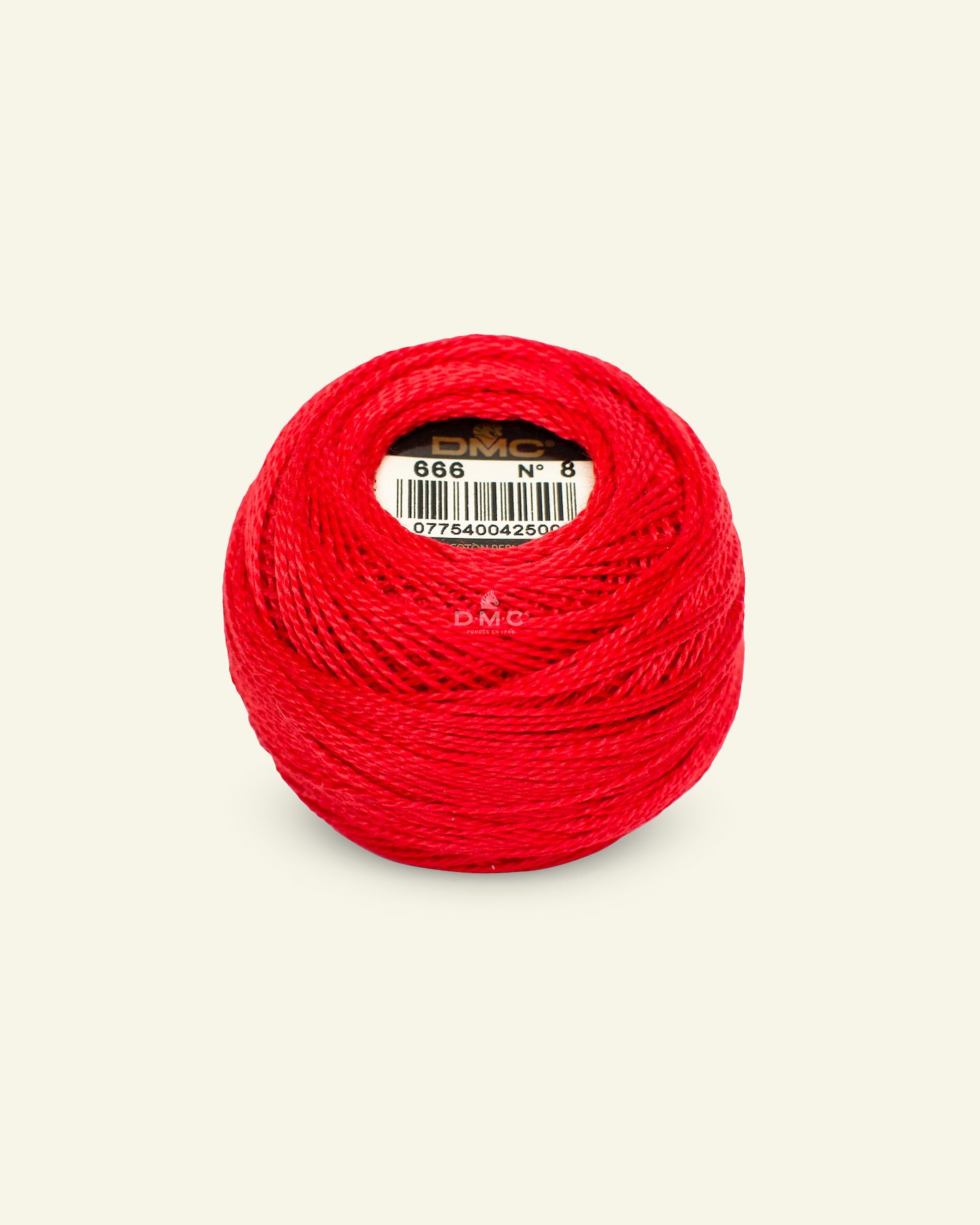 DMC perle garn nr. 8 rød|Art. 116 farve  666 (Coton Perlé) 35101_pack