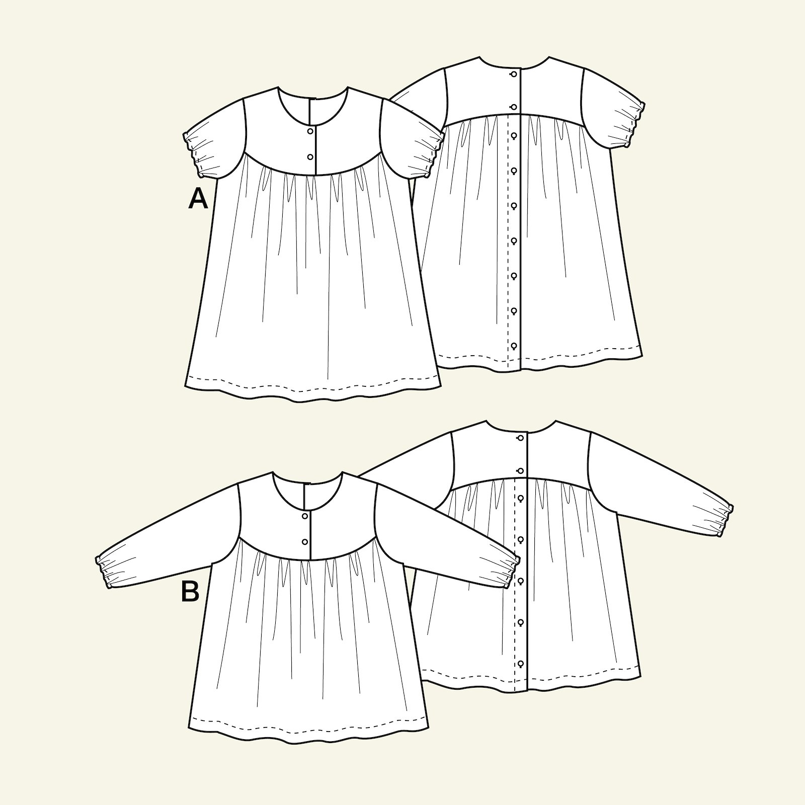 Dress and blouse with yoke and ga, 74/9m p83011000_p83011001_p83011002_p83011003_p83011004_pack_b.png