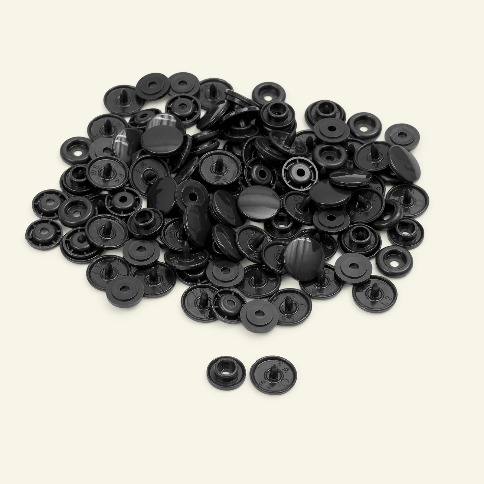 Kunststoff-Spreiznieten, schwarz, Pack à 25 Stück