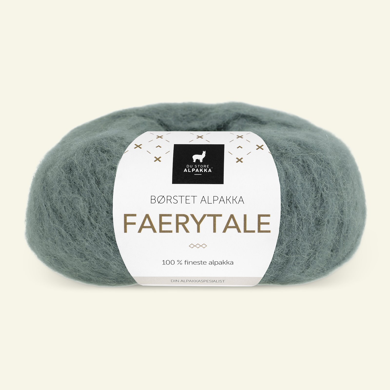 Du Store Alpakka, airy alpaca yarn "Faerytale", dusty army (787) 90000600_pack