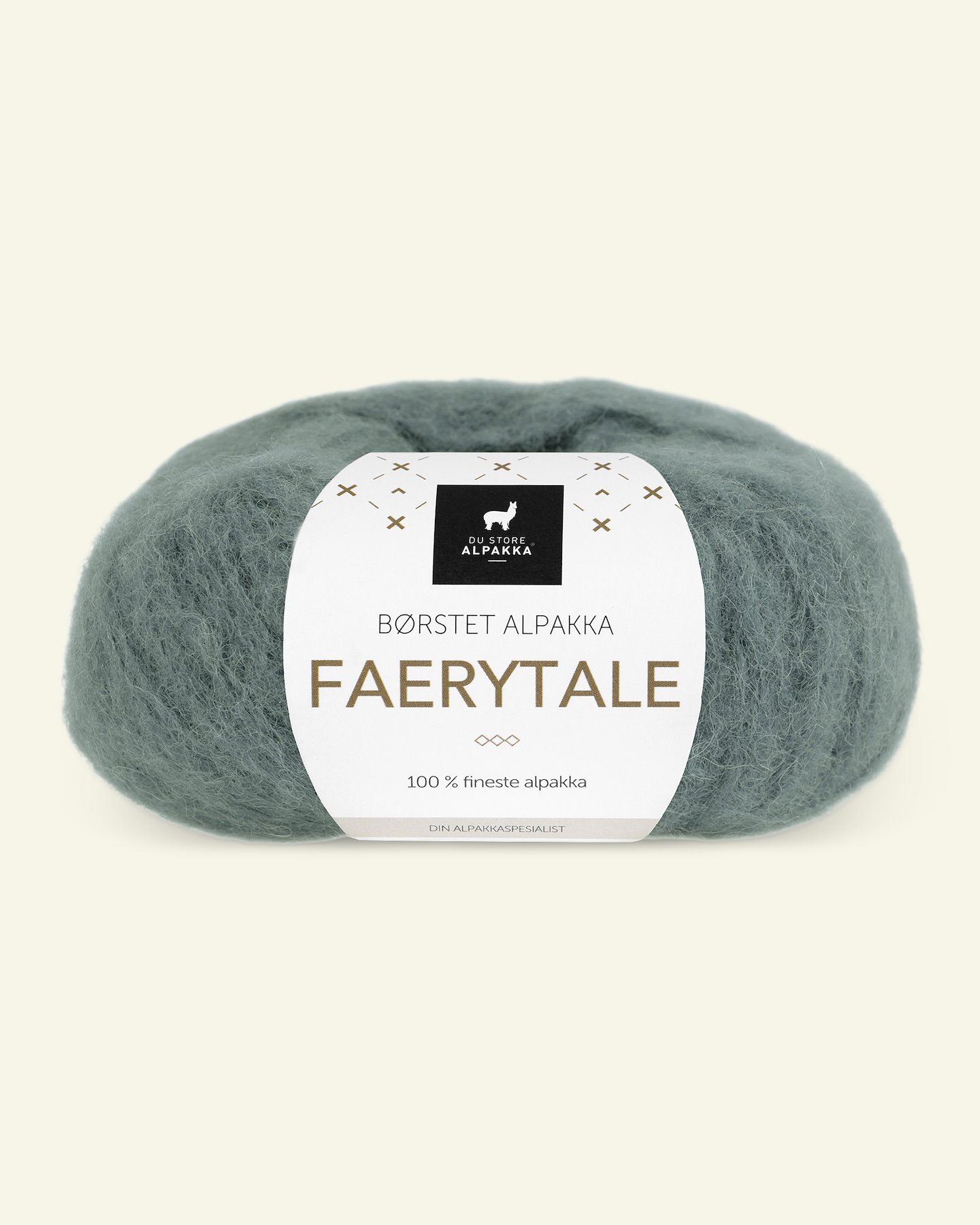 Du Store Alpakka, airy alpaca yarn "Faerytale", dusty army (787) 90000600_pack