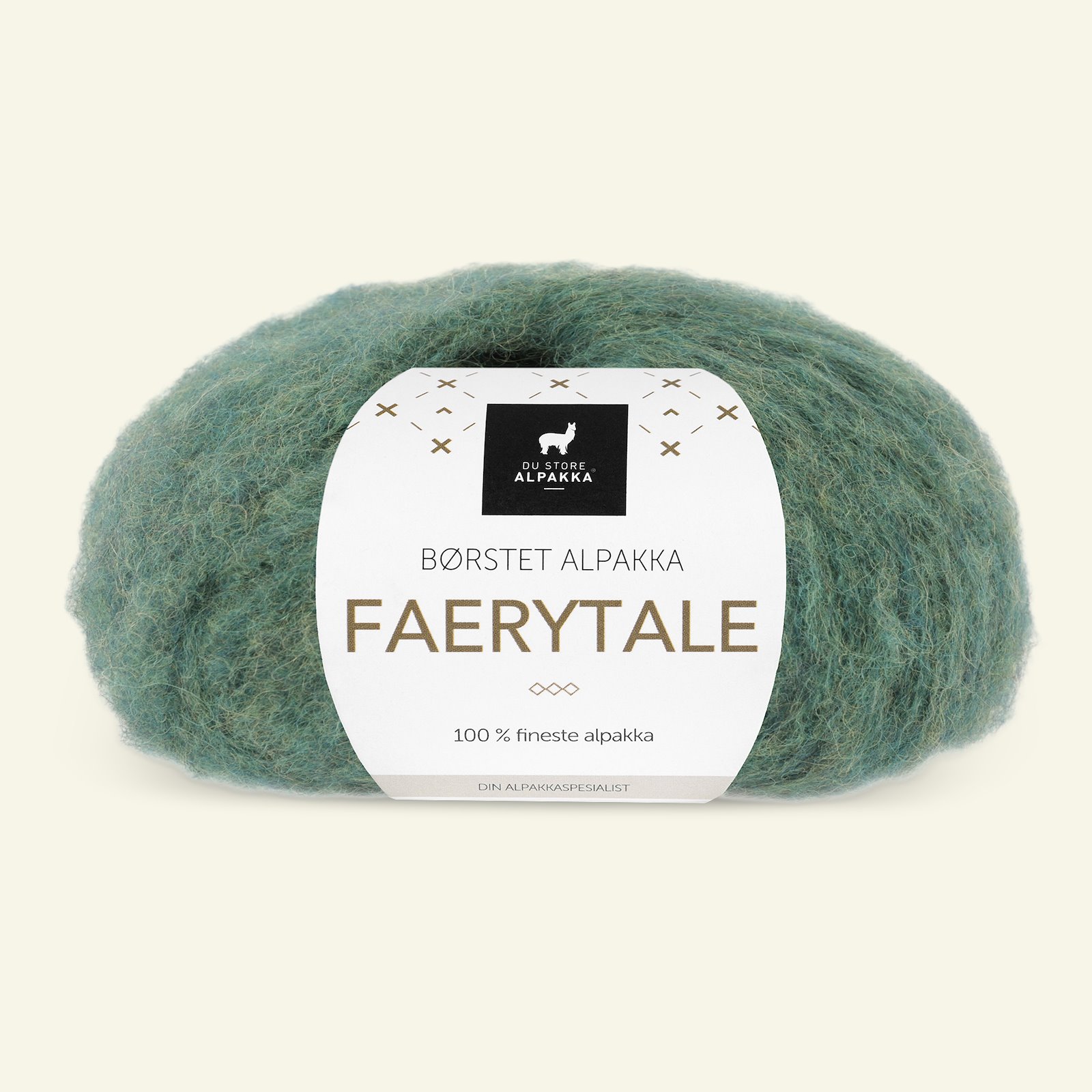 Du Store Alpakka, airy alpaca yarn "Faerytale", green melange (769) 90000596_pack