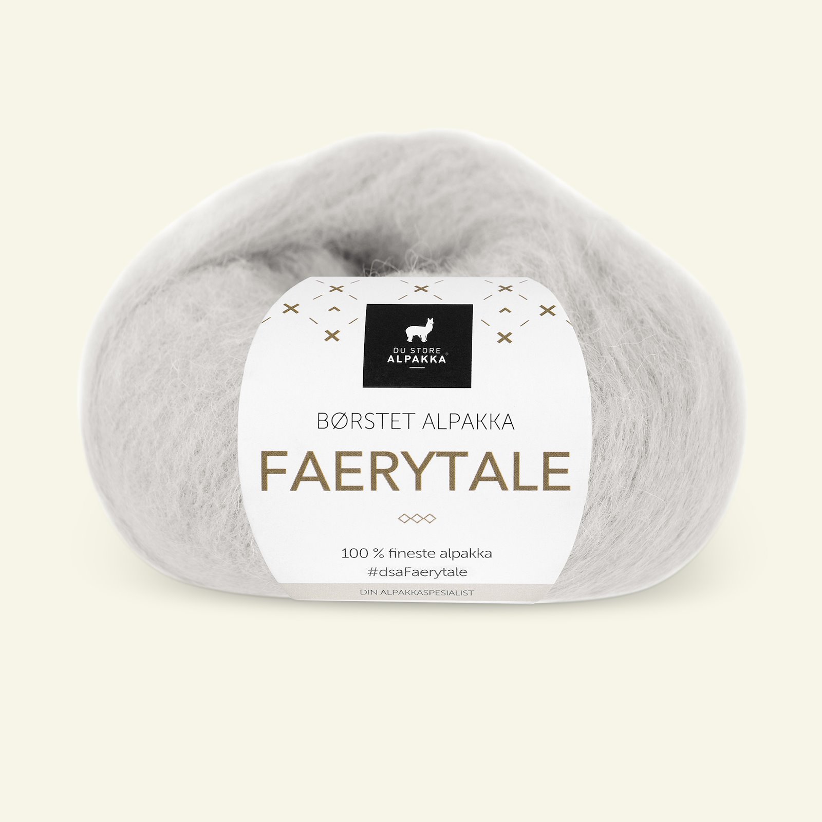 Du Store Alpakka, airy alpaca yarn "Faerytale", putty (810) 90000617_pack