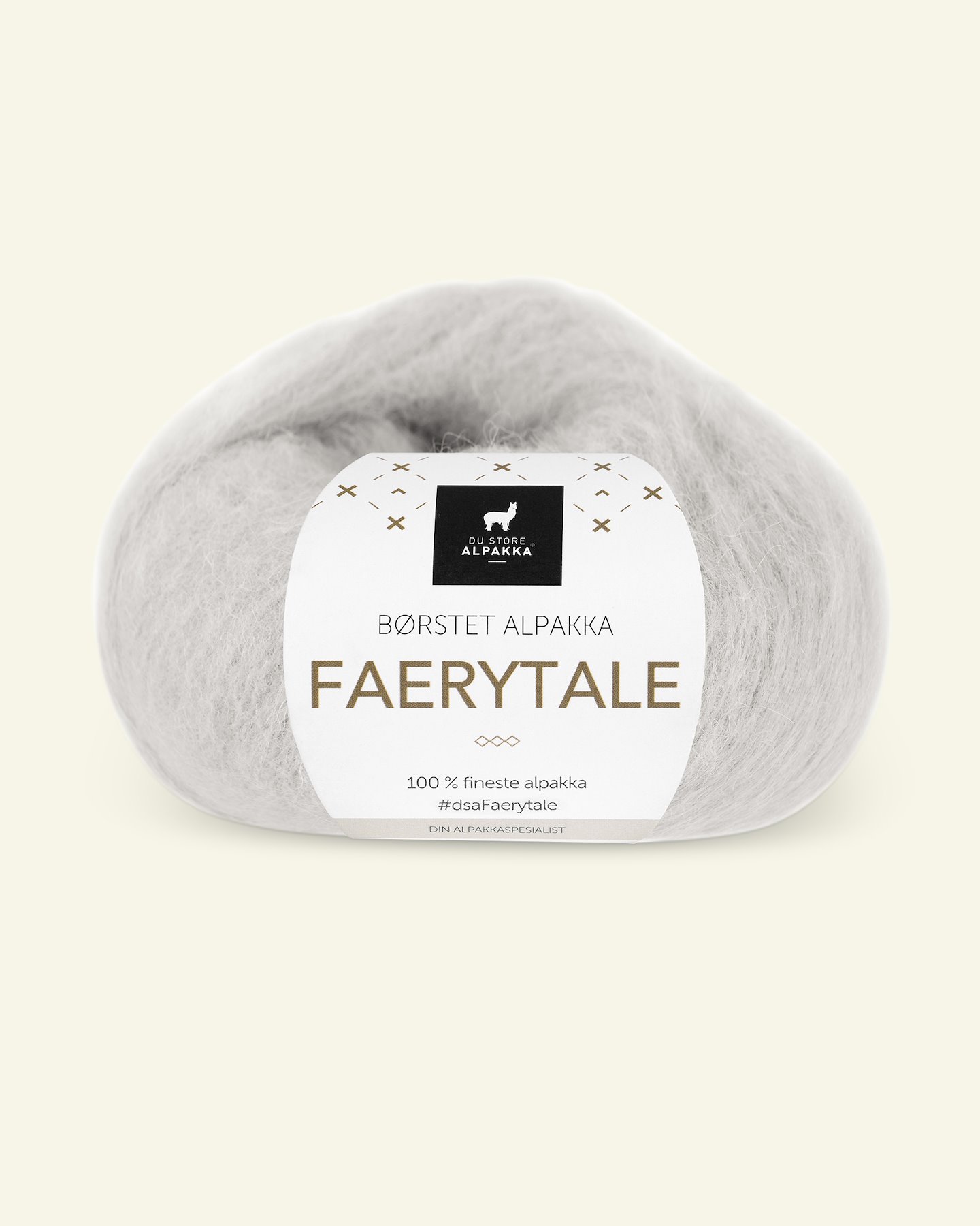 Du Store Alpakka, airy alpaca yarn "Faerytale", putty (810) 90000617_pack