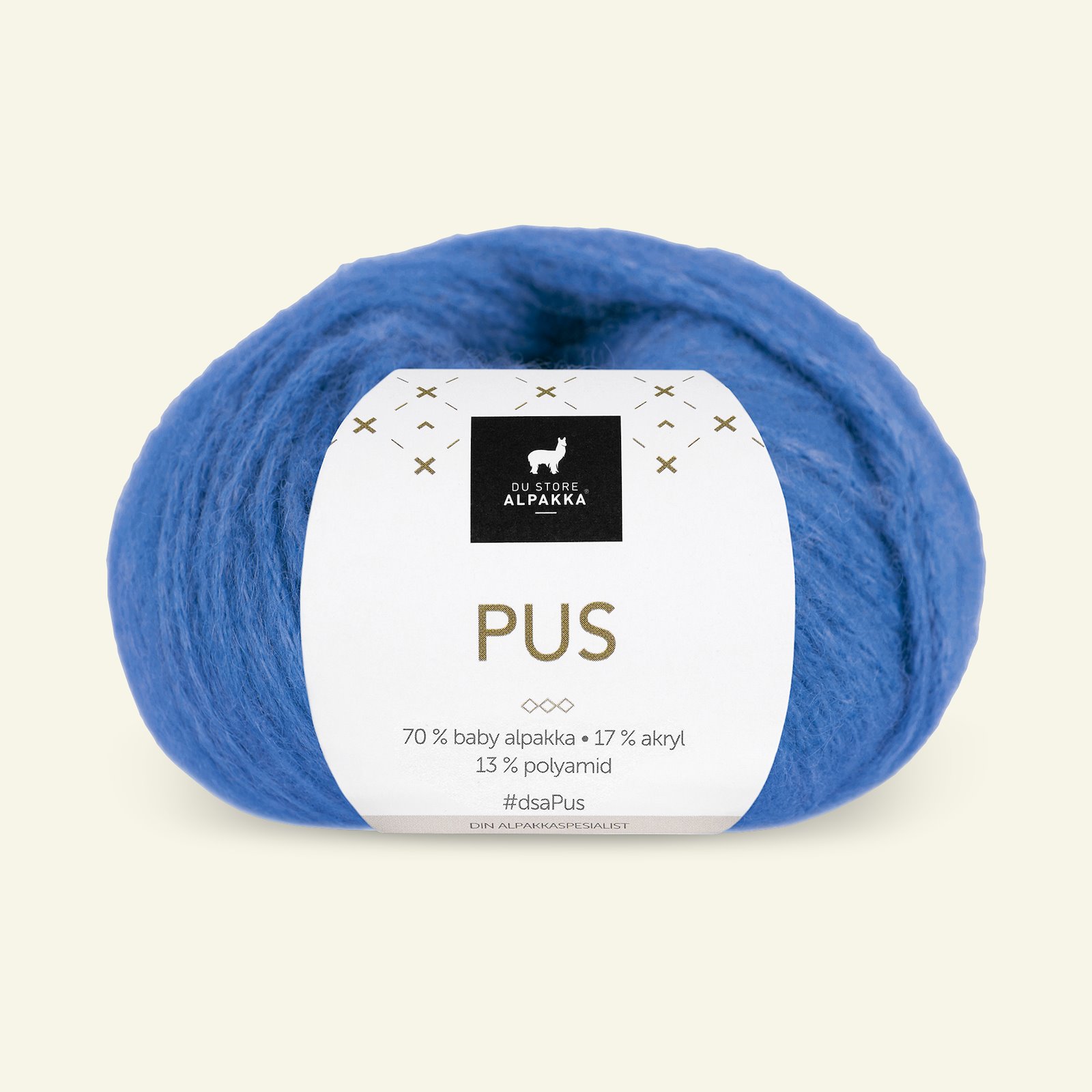 Du Store Alpakka, alpaca blandingsgarn "Pus", cobolt blå (4058) 90000738_pack
