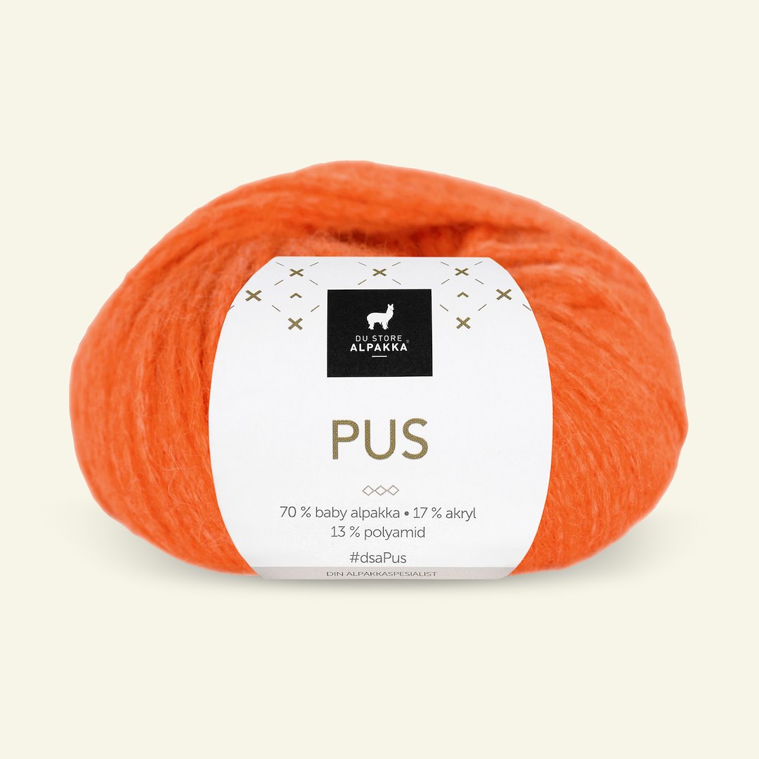 Se Du Store Alpakka, alpaca blandingsgarn "Pus", orange (4059) hos Selfmade