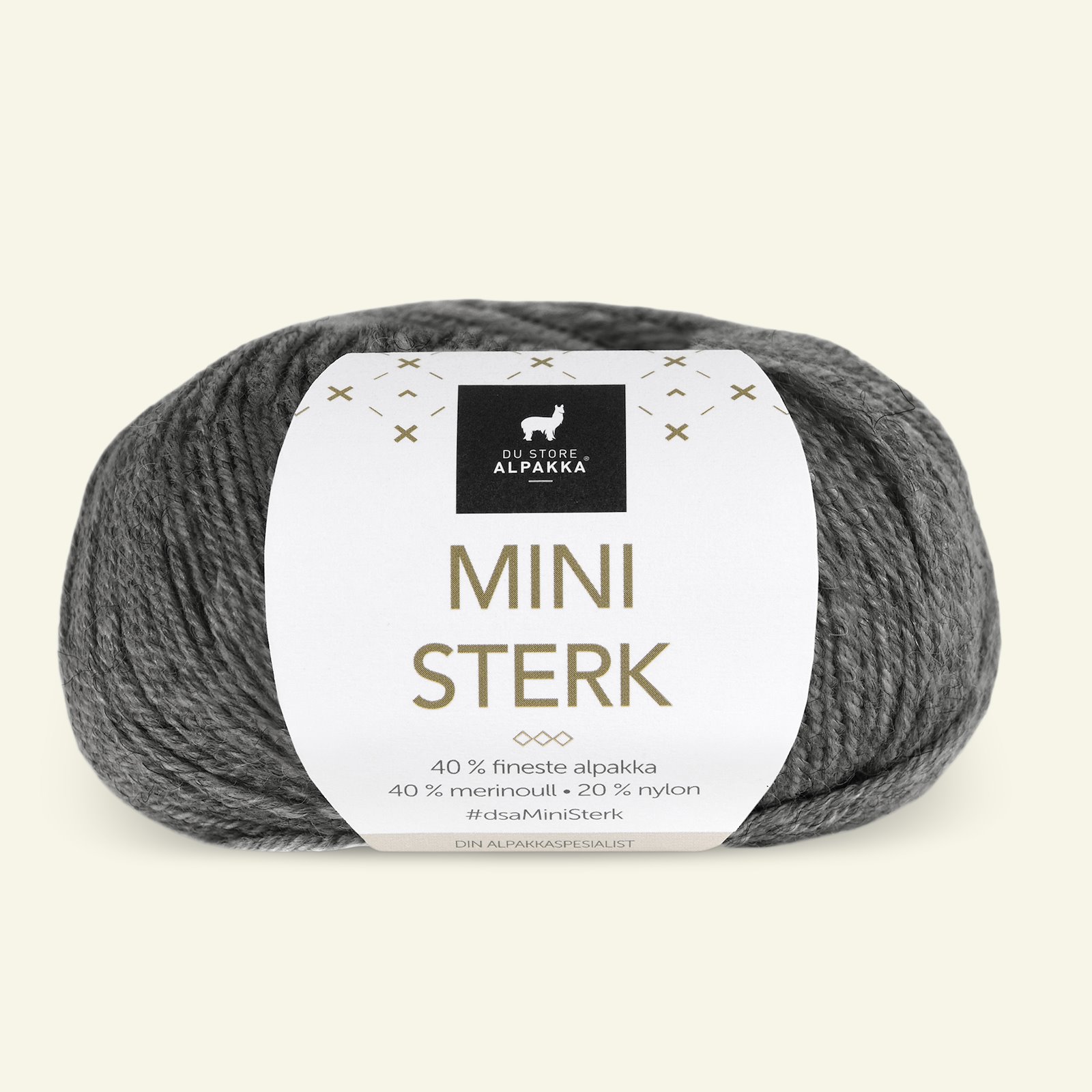 Du Store Alpakka, alpaca merino blandingsgarn "Mini Sterk", koks melange (807) 90000622_pack