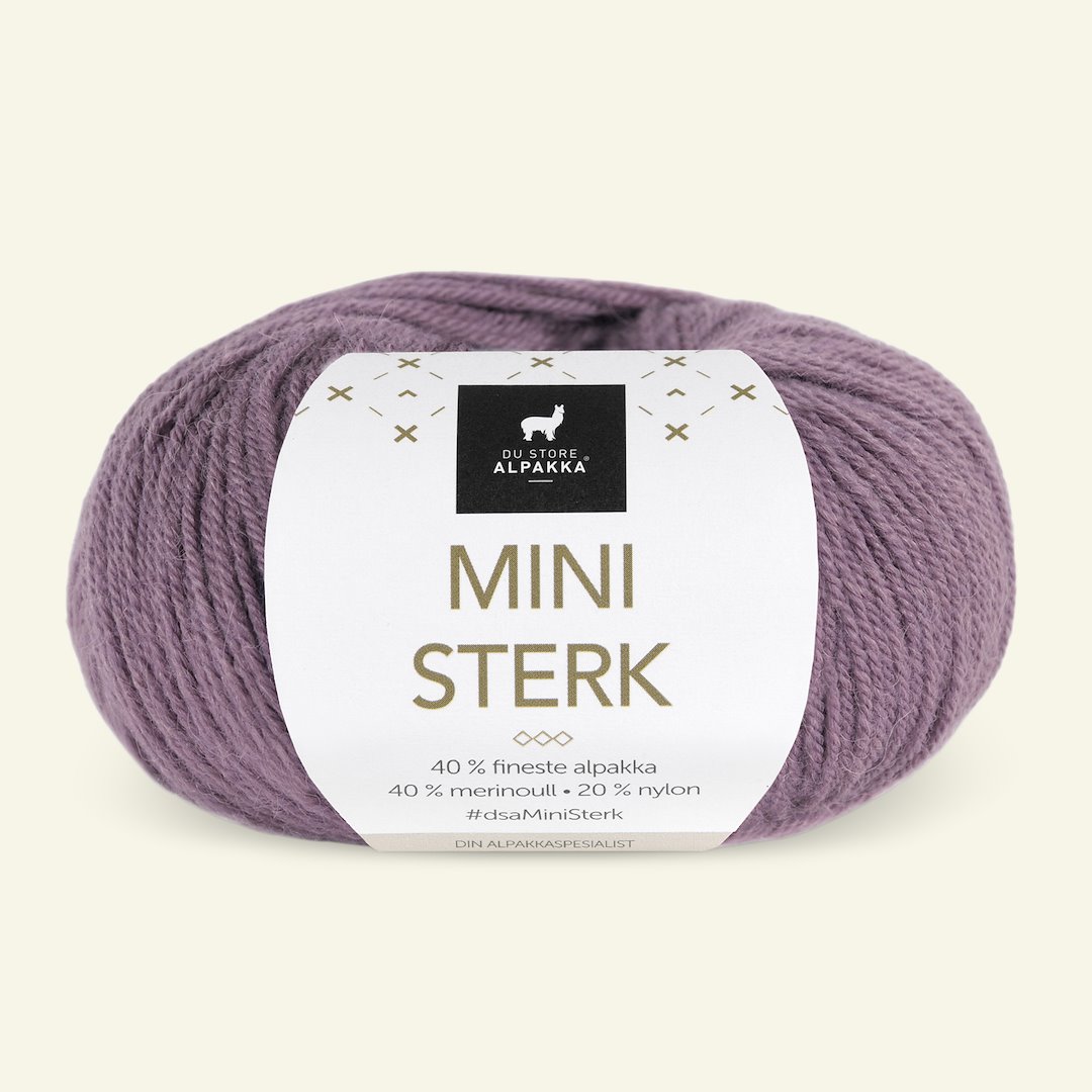 Billede af Du Store Alpakka, alpaca merino blandingsgarn "Mini Sterk", lyng (864)