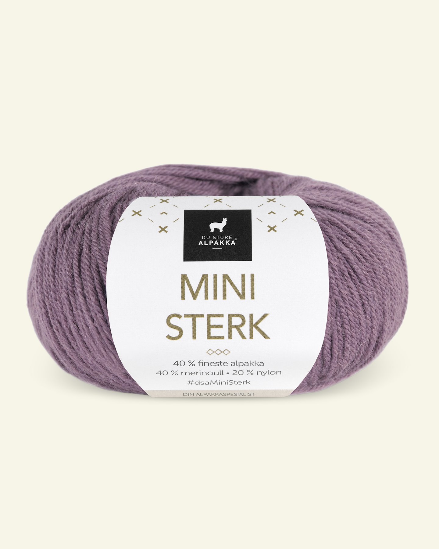 Du Store Alpakka, alpaca merino blandingsgarn "Mini Sterk", lyng (864) 90000643_pack