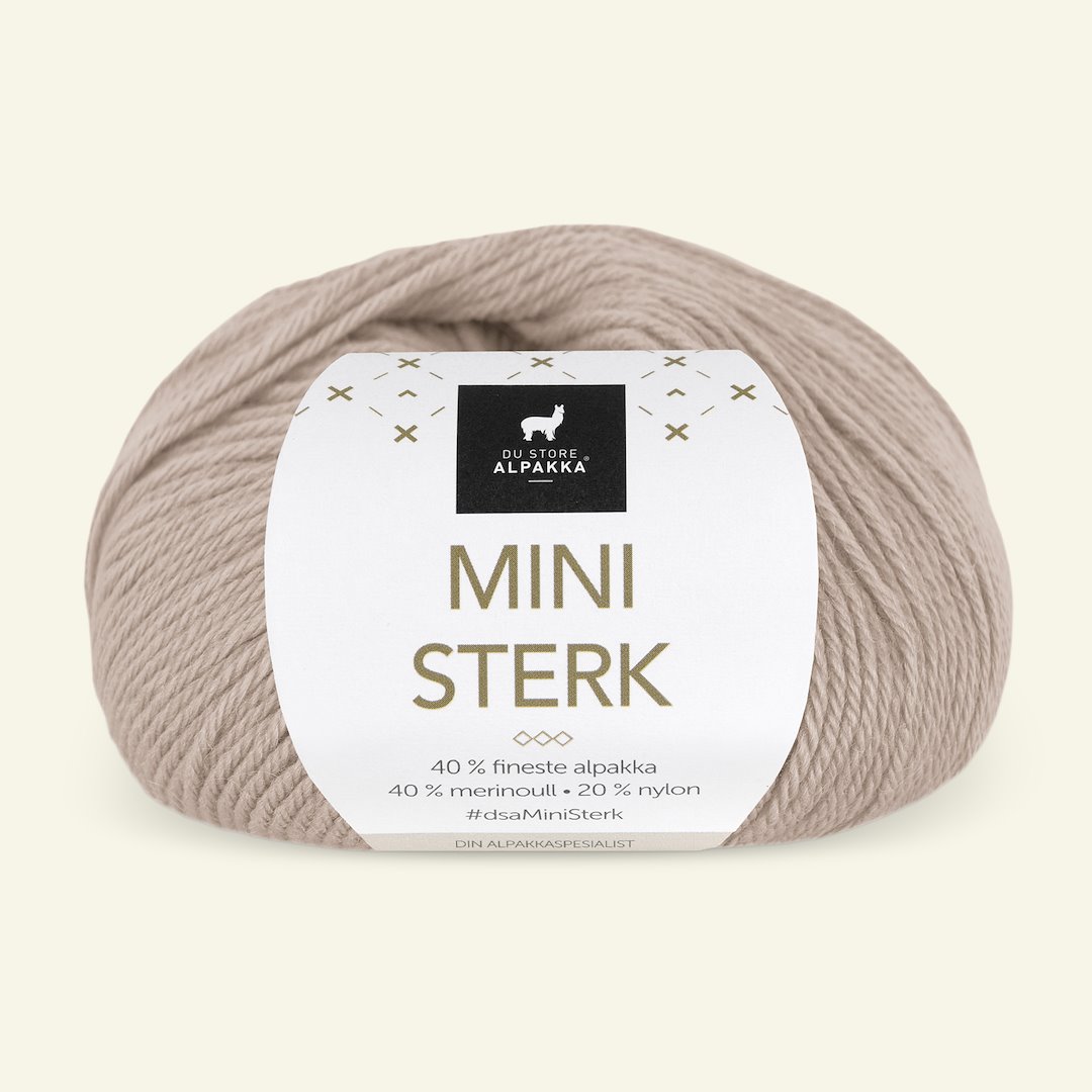 Se Du Store Alpakka, alpaca merino blandingsgarn "Mini Sterk", pudder (903) hos Selfmade