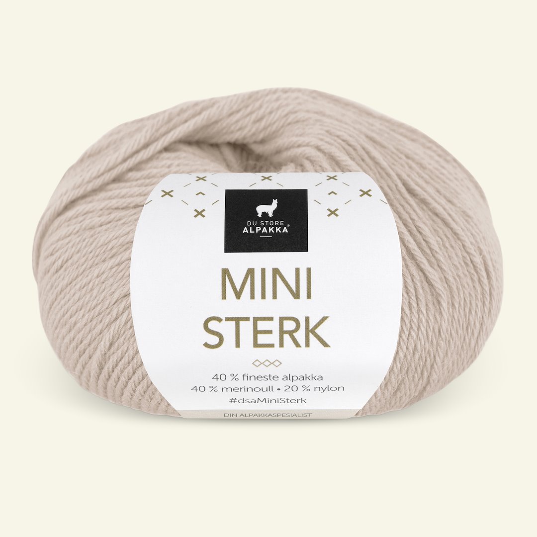 Billede af Du Store Alpakka, alpaca merino blandingsgarn "Mini Sterk", sand (911)