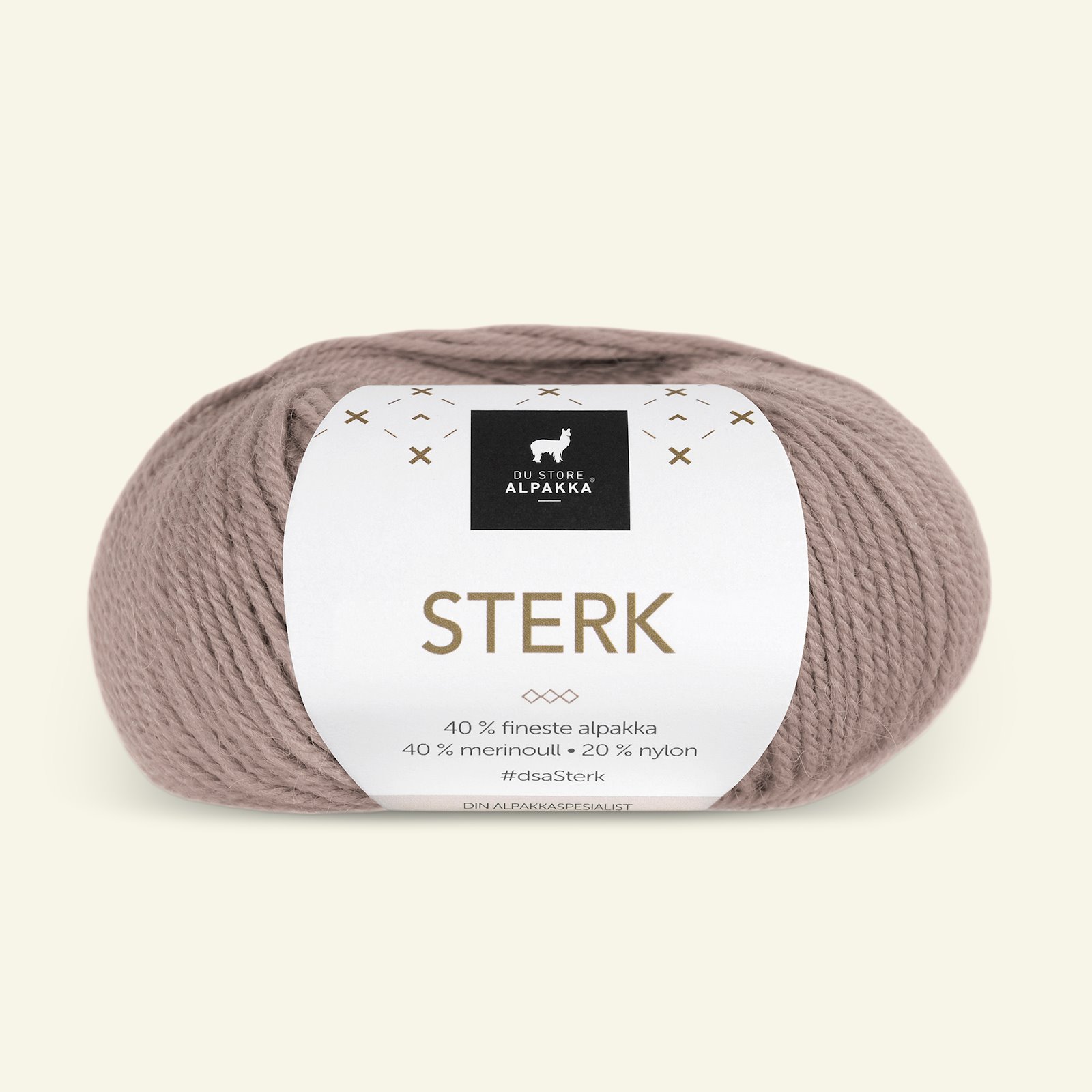 Du Store Alpakka, alpaca merino blandingsgarn, "Sterk", beige (854) 90000678_pack
