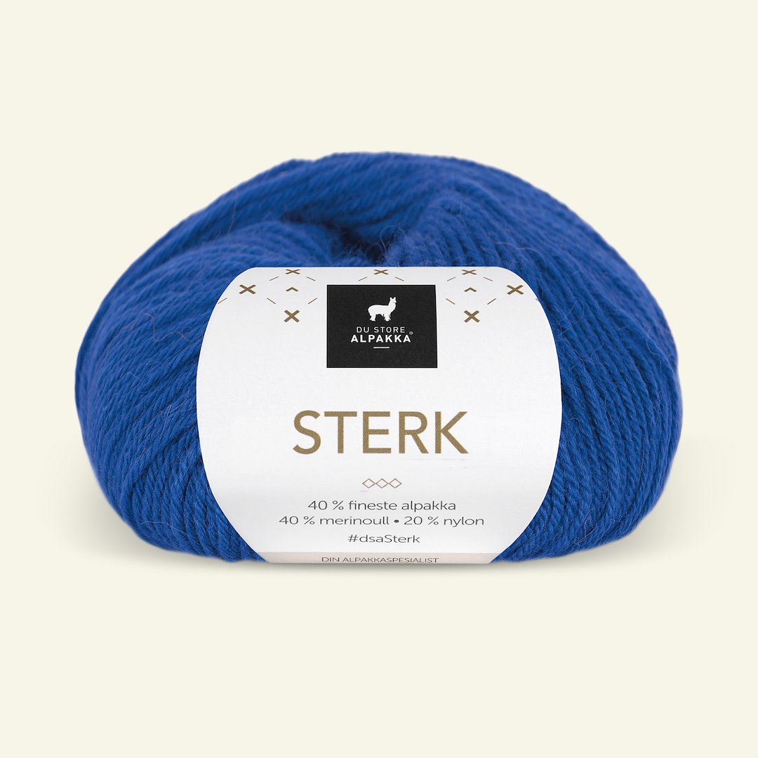 Billede af Du Store Alpakka, alpaca merino blandingsgarn, "Sterk", cobolt blå (904)