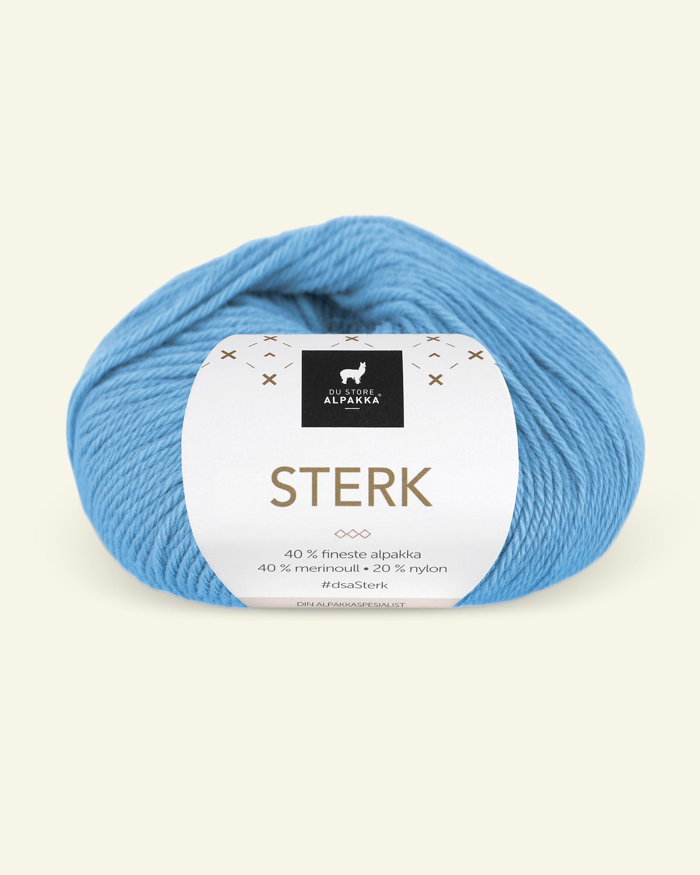 Du Store Alpakka, alpaca merino blandingsgarn, "Sterk", lys blå (918) 90000710_pack