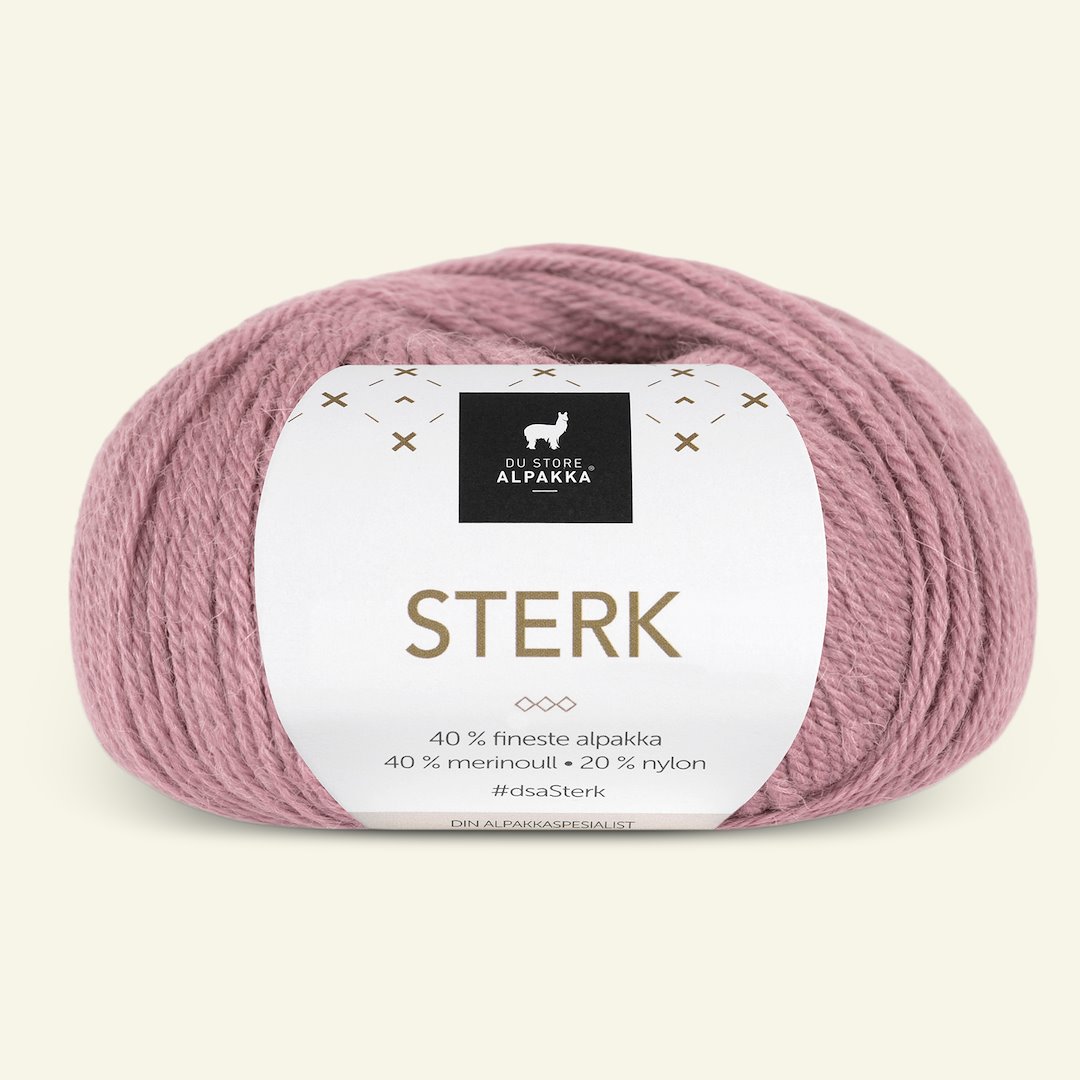 Se Du Store Alpakka, alpaca merino blandingsgarn, "Sterk", mørk støvet rosa (899) hos Selfmade