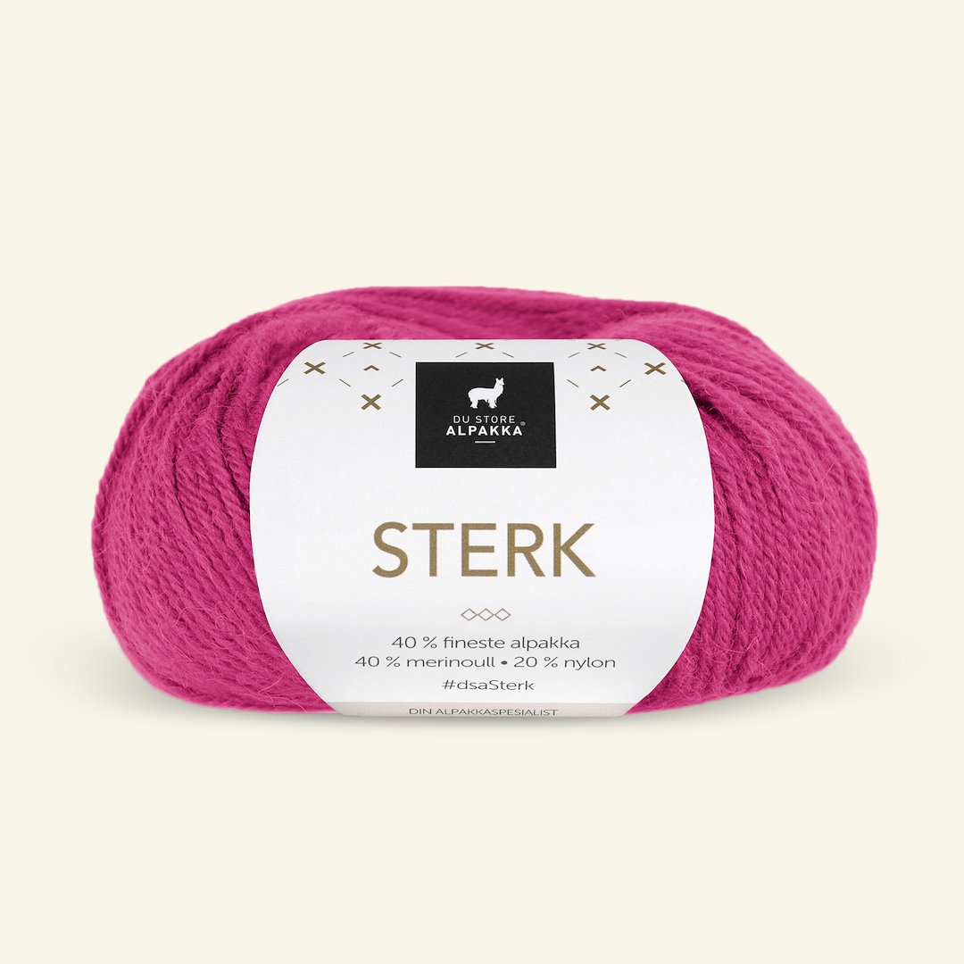 Se Du Store Alpakka, alpaca merino blandingsgarn, "Sterk", pink (825) hos Selfmade