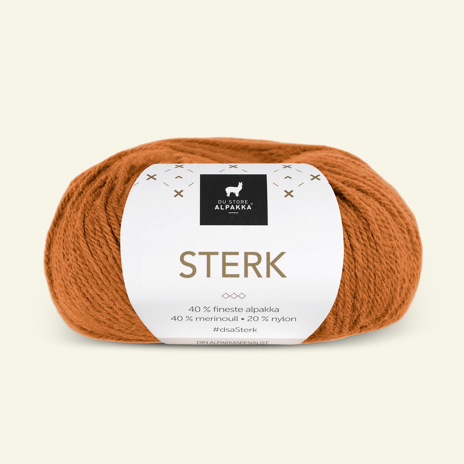 Du Store Alpakka, alpaca merino blandingsgarn, "Sterk", safran gul (858) 90000681_pack