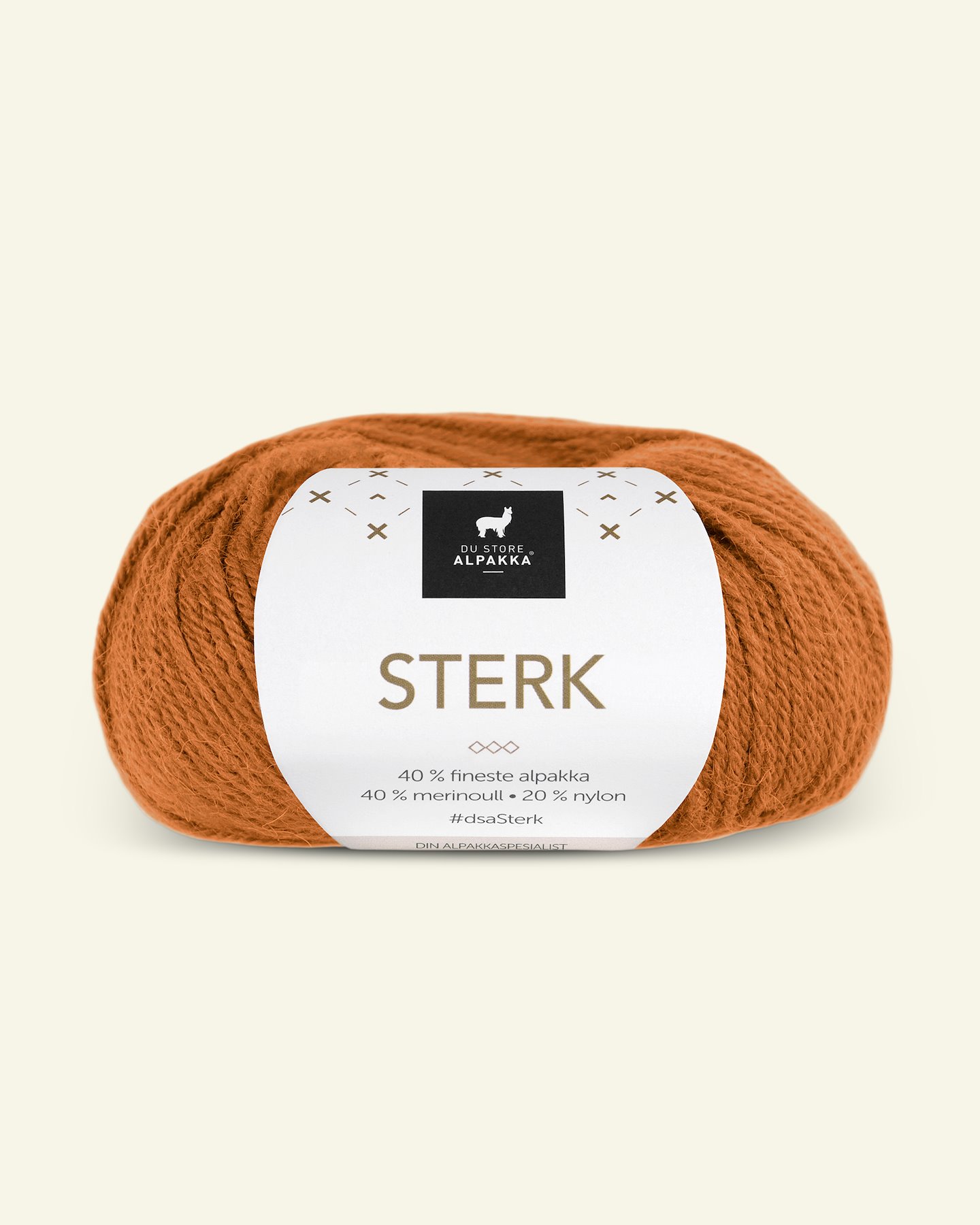Du Store Alpakka, alpaca merino blandingsgarn, "Sterk", safran gul (858) 90000681_pack