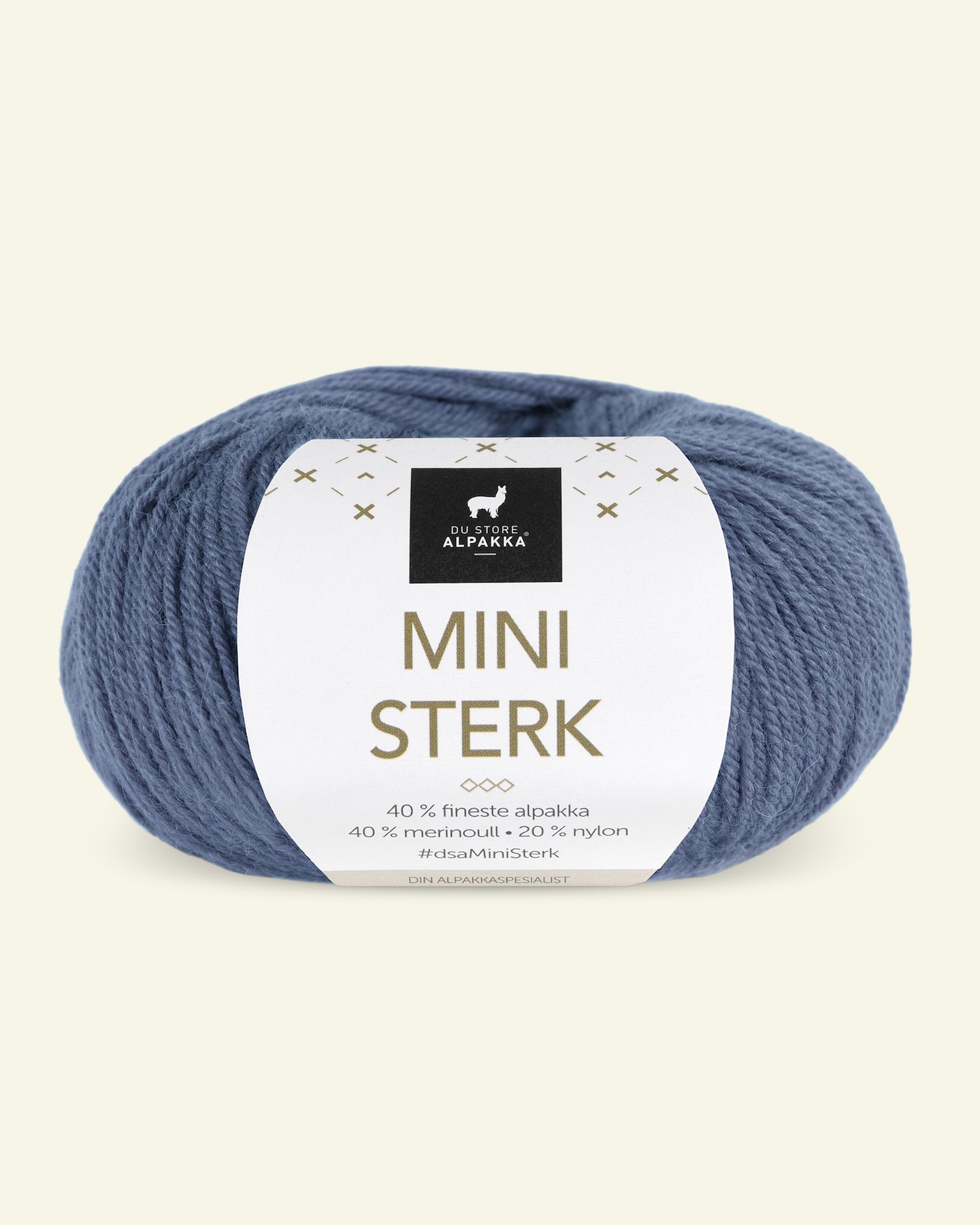 Du Store Alpakka,alpaca merino mixed yarn "Mini Sterk", denim (865) 90000644_pack