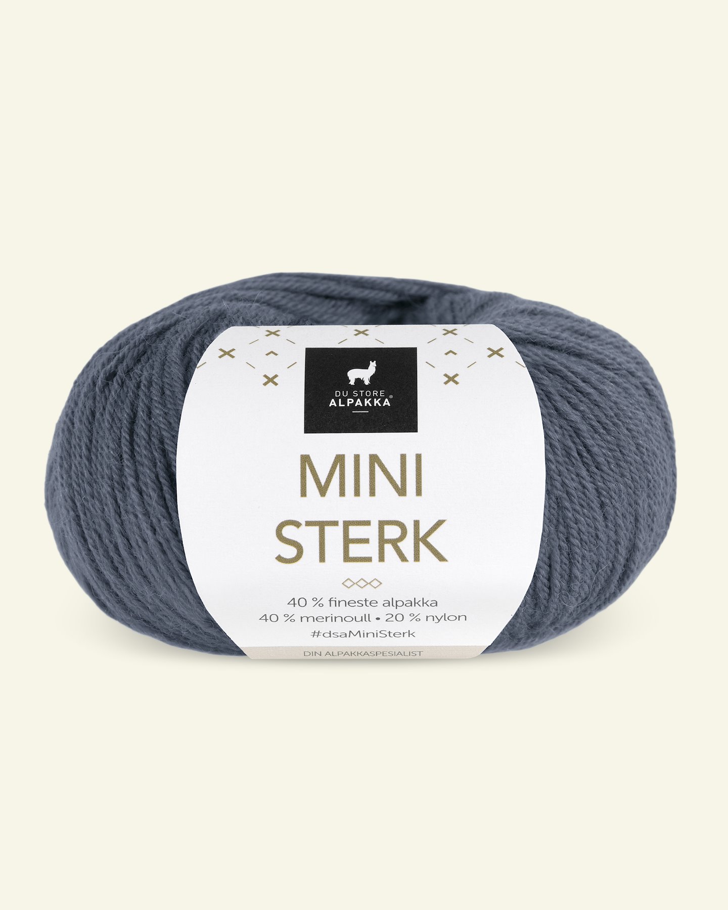 Du Store Alpakka,alpaca merino mixed yarn "Mini Sterk", greyblue (861) 90000642_pack