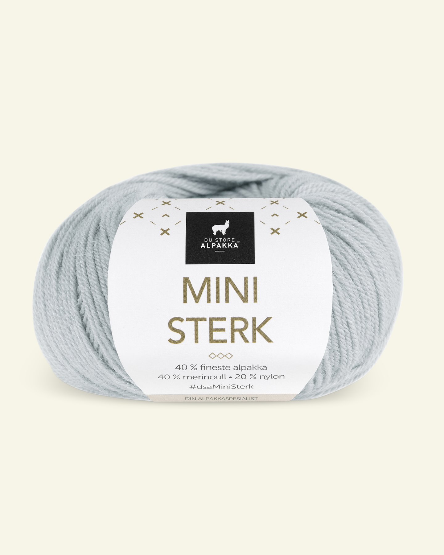 Du Store Alpakka,alpaca merino mixed yarn "Mini Sterk", light blue (848) 90000634_pack