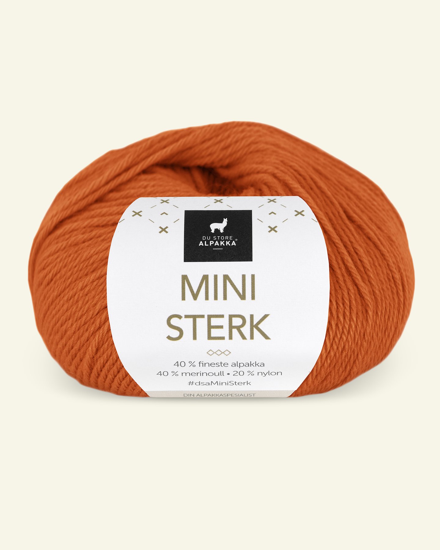 Du Store Alpakka,alpaca merino mixed yarn "Mini Sterk", orange (908) 90000651_pack