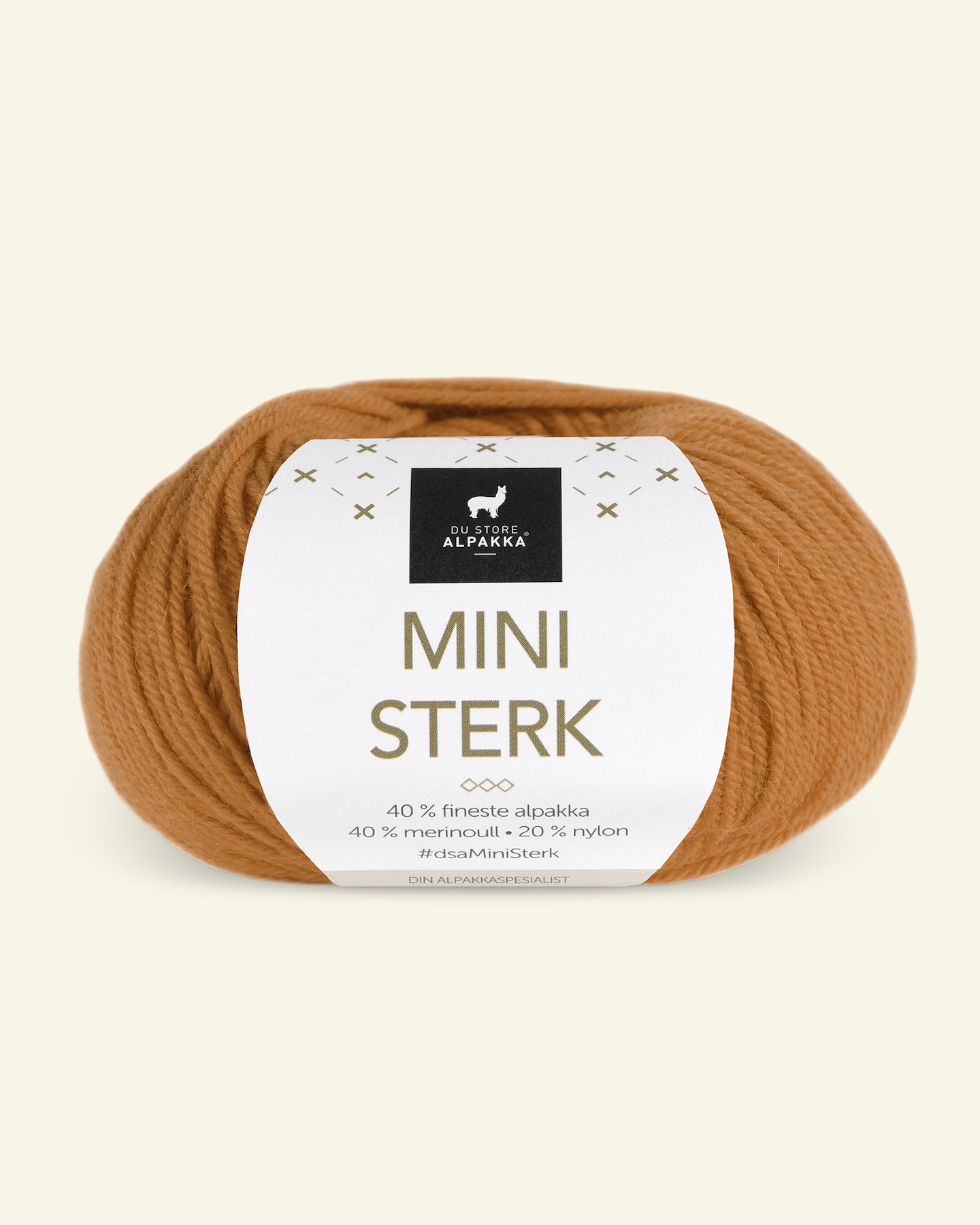 Du Store Alpakka,alpaca merino mixed yarn "Mini Sterk", saffron (858) 90000640_pack