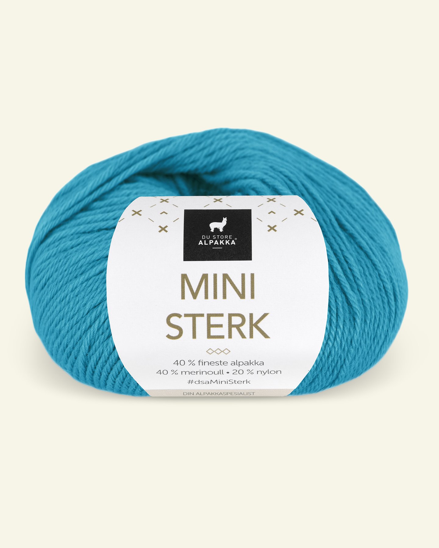 Du Store Alpakka,alpaca merino mixed yarn "Mini Sterk", turquise (906) 90000649_pack