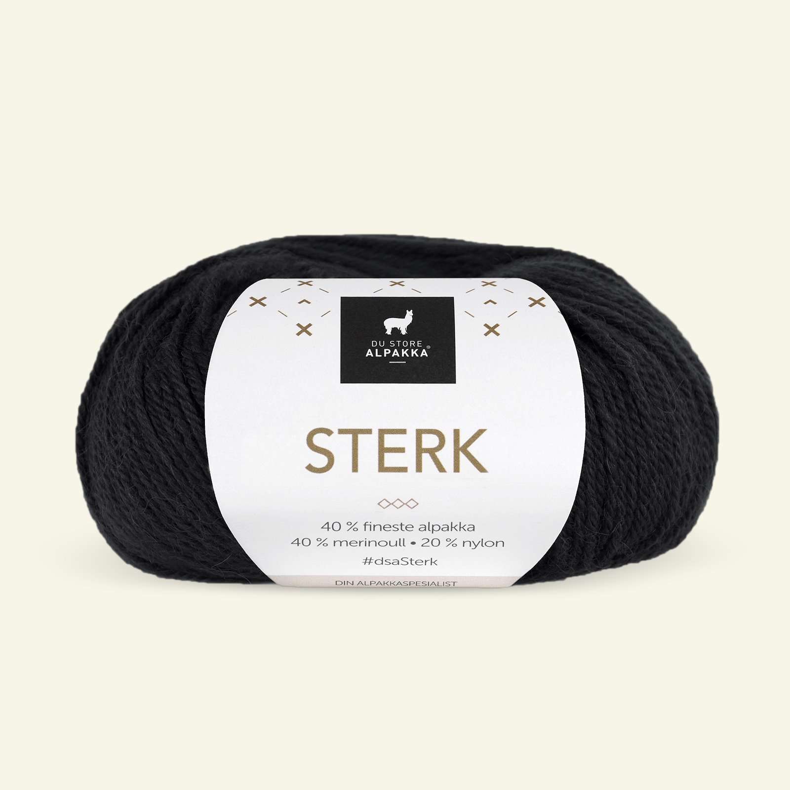 Du Store Alpakka, alpaca merino mixed yarn "Sterk", black (809) 90000658_pack