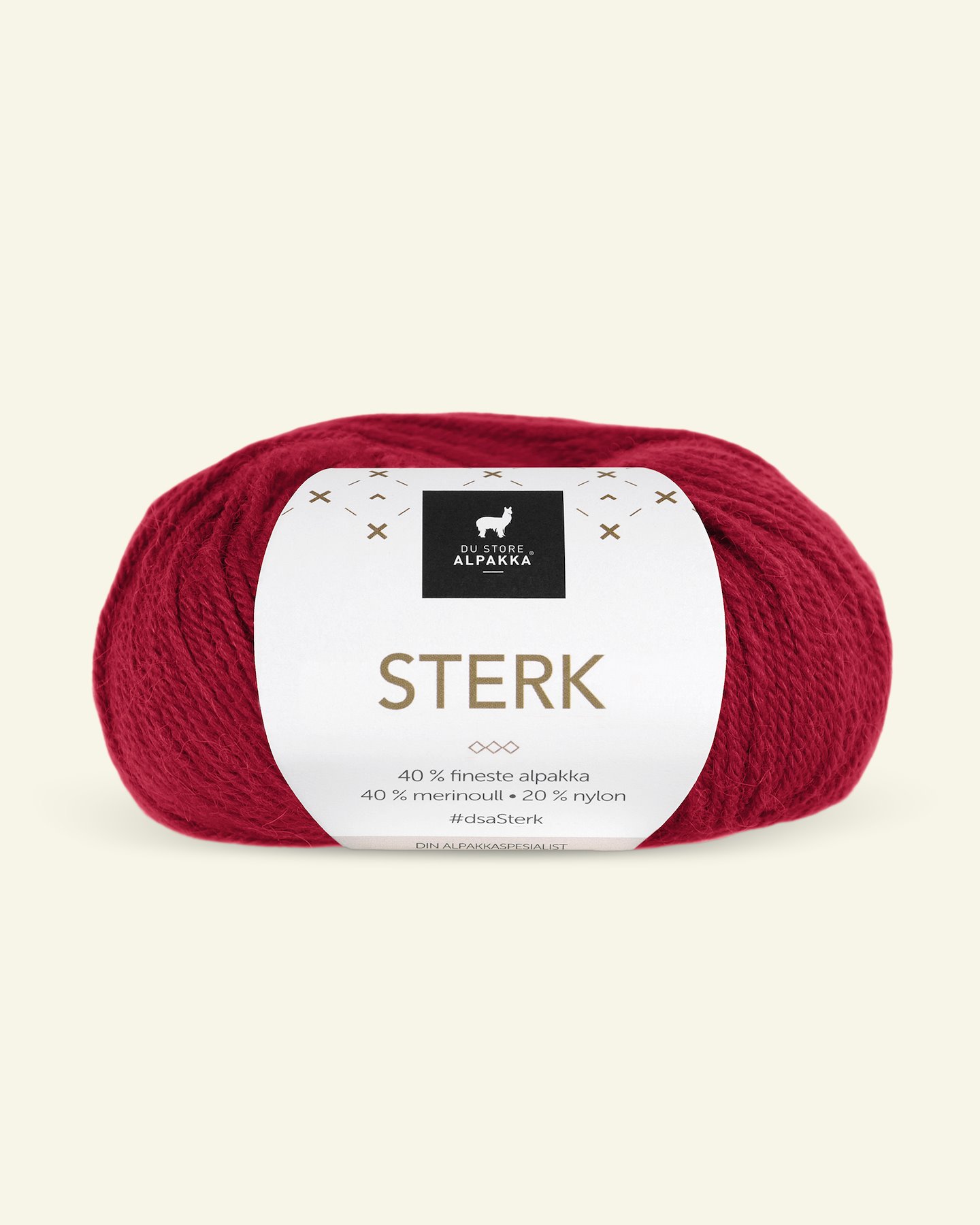 Du Store Alpakka, alpaca merino mixed yarn "Sterk", dark red (819) 90000662_pack