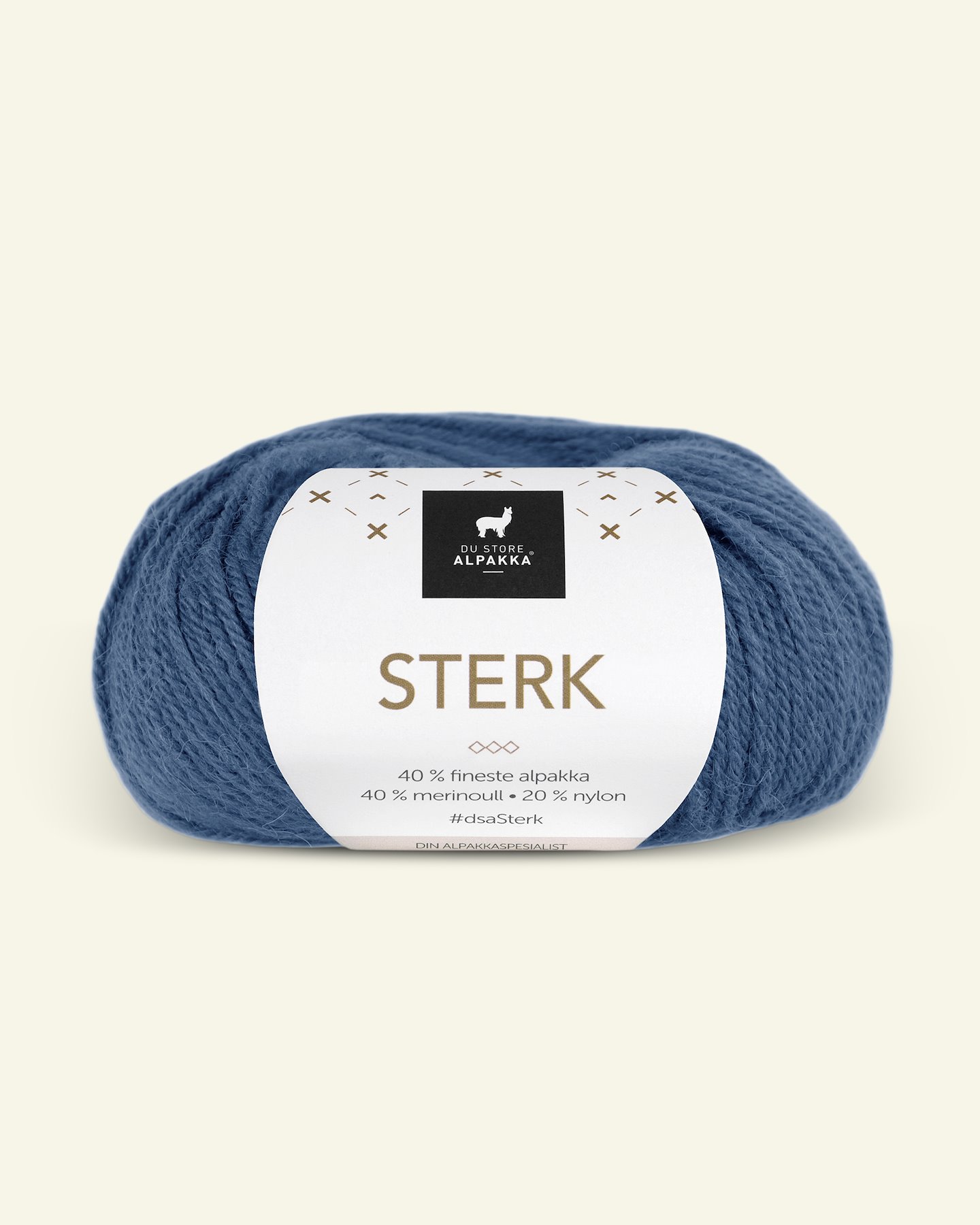 Du Store Alpakka, alpaca merino mixed yarn "Sterk", denim (865) 90000685_pack